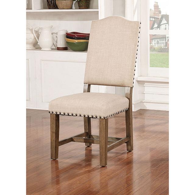 Julia Light Oak/Ivory Side Chair (2/CTN) - Image 2