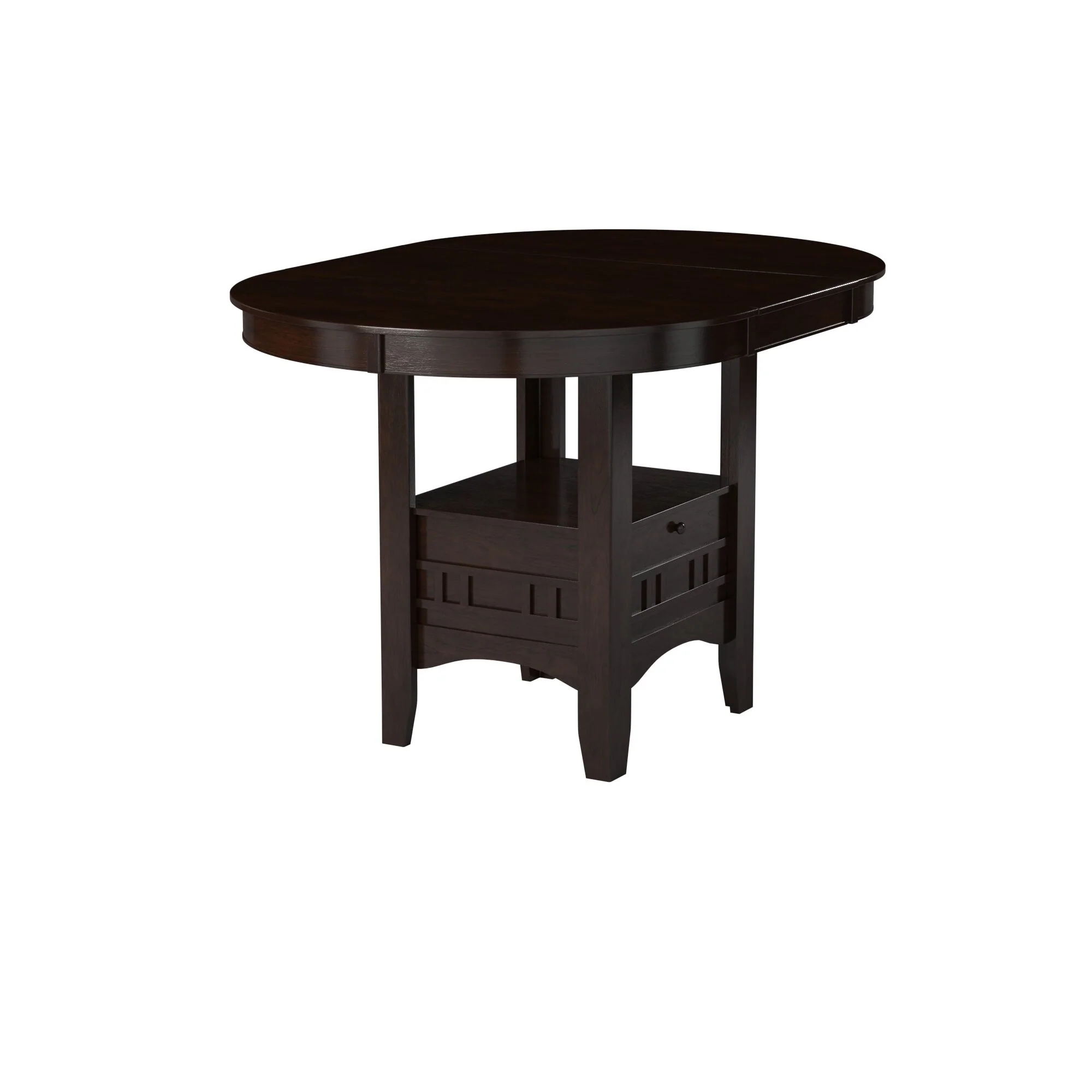 Junipero Round / Oval Counter Height Table with Storage Base - Image 2