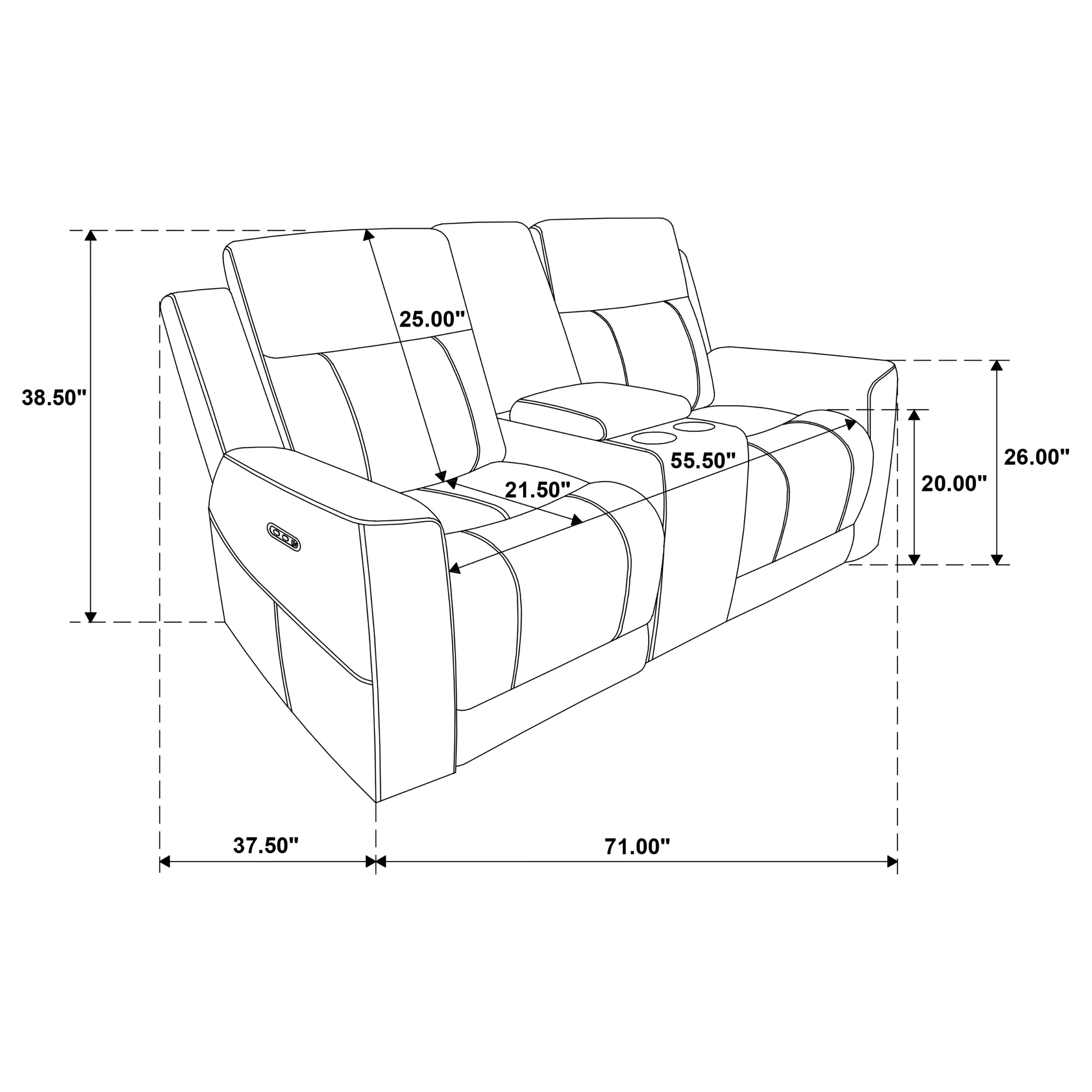 Kennett Power Reclining Sofa Set - Image 52