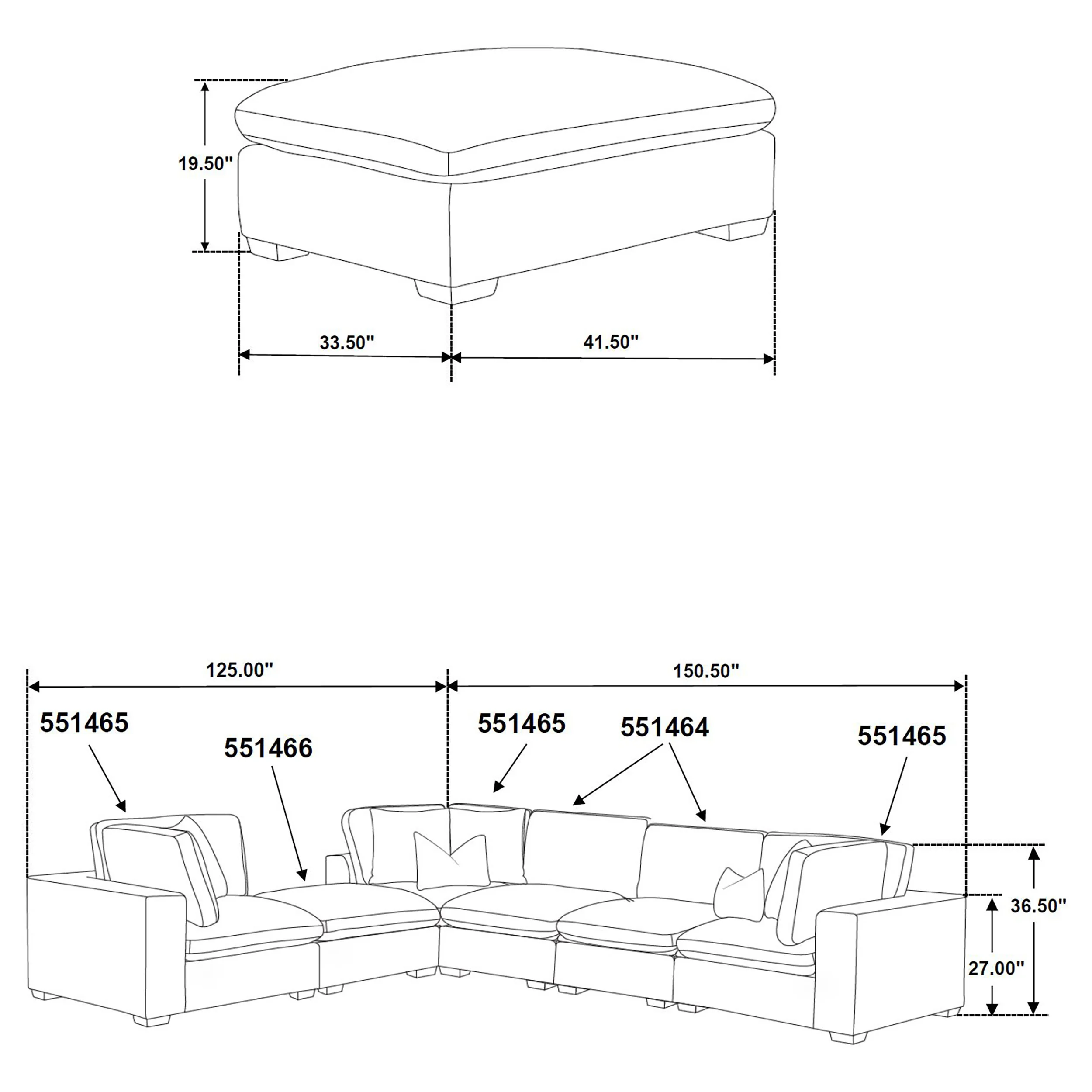 Lakeview Modular Sectional Sofa - Image 62