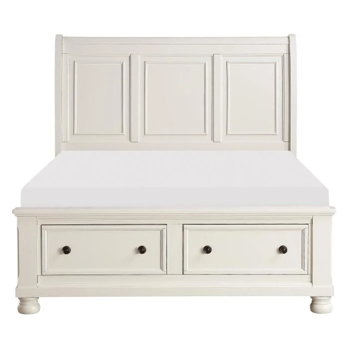 Laurelin (3)California King Sleigh Platform Bed with Footboard Storage - Image 10