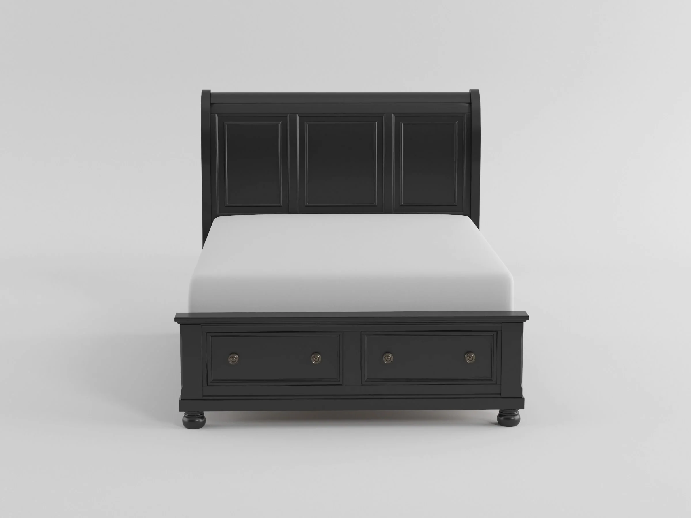 Laurelin (3)Eastern King Sleigh Platform Bed with Footboard Storage - Image 4