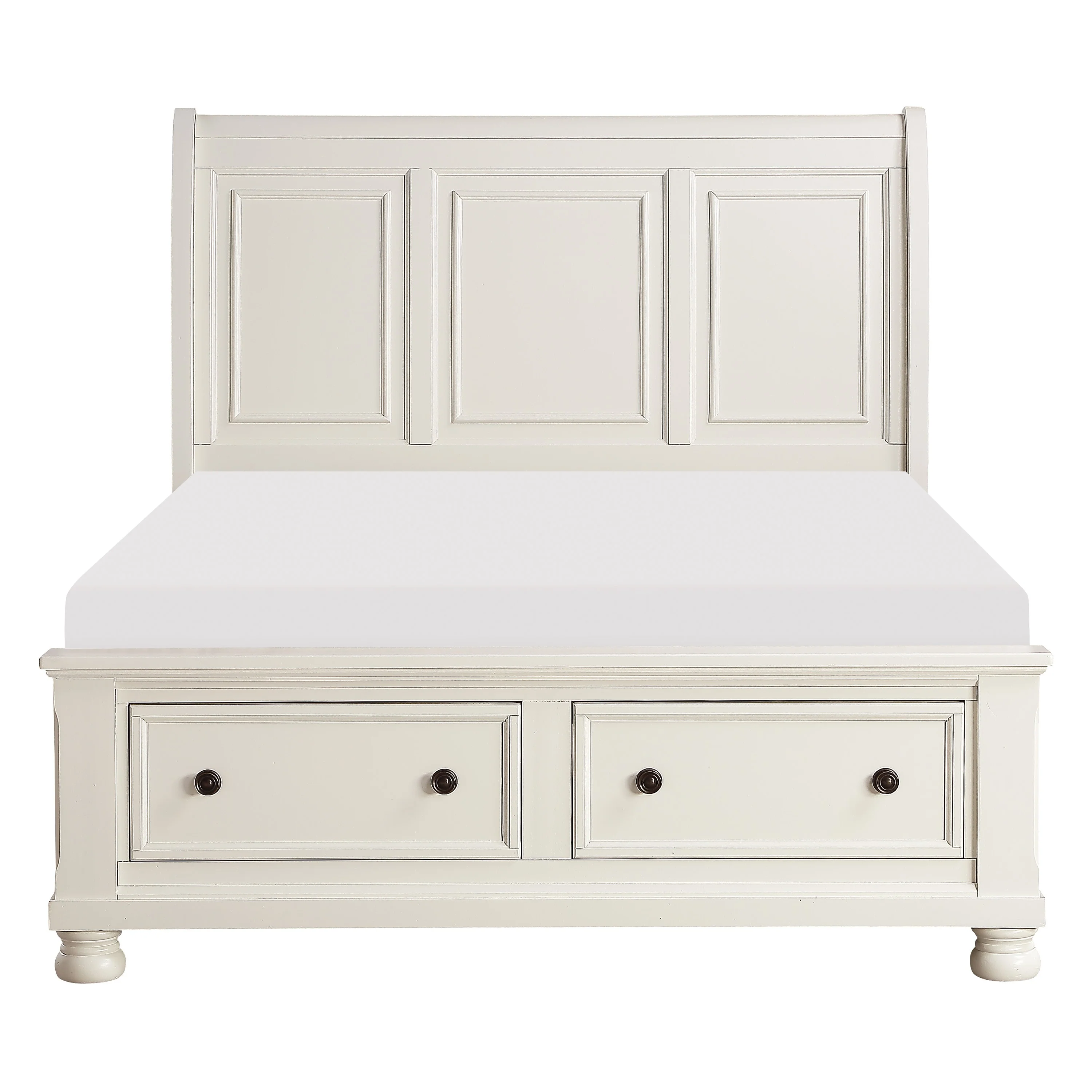 Laurelin Sleigh Platform Bed With Footboard Storage - Image 9