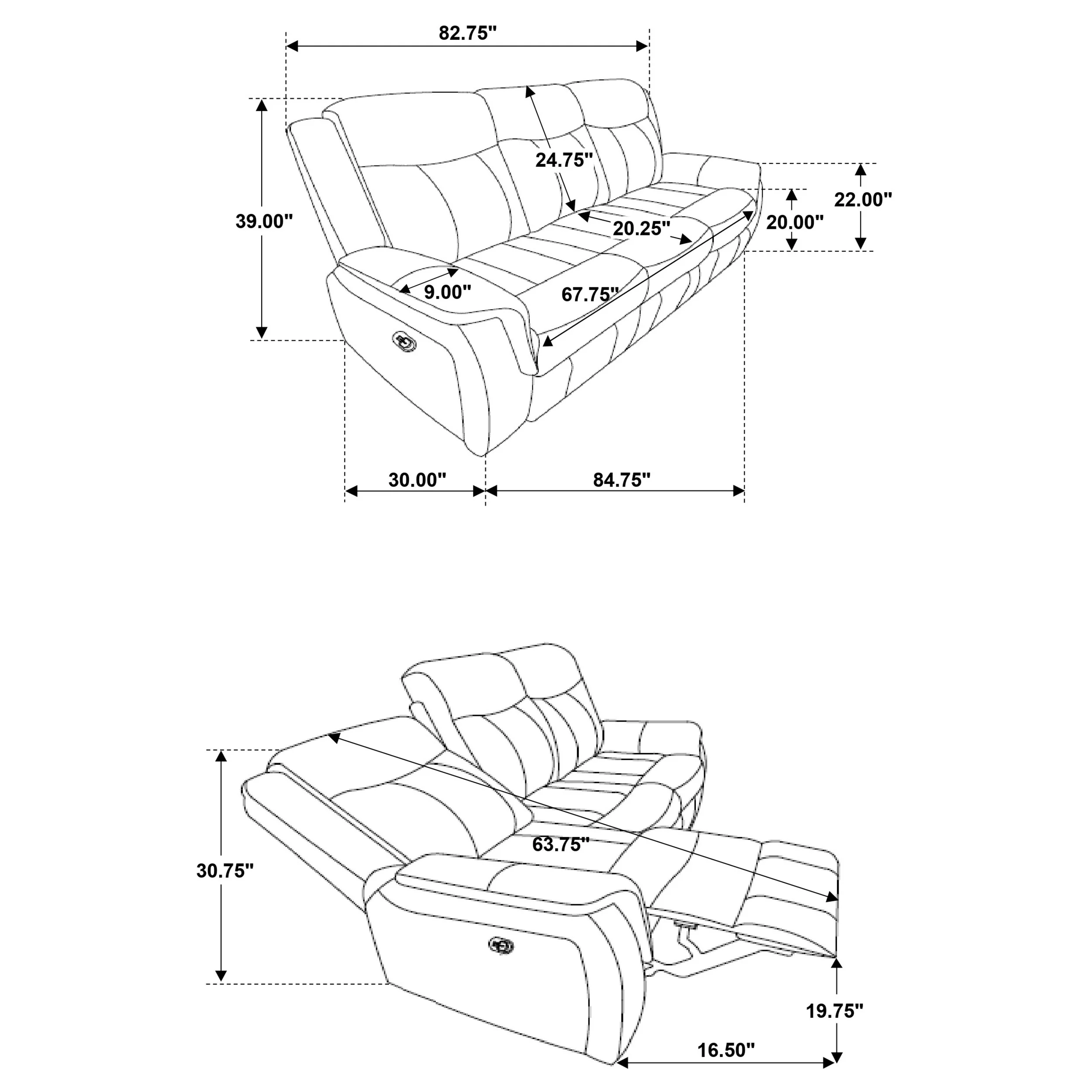 Lawrence Reclining Sofa Set - Image 19