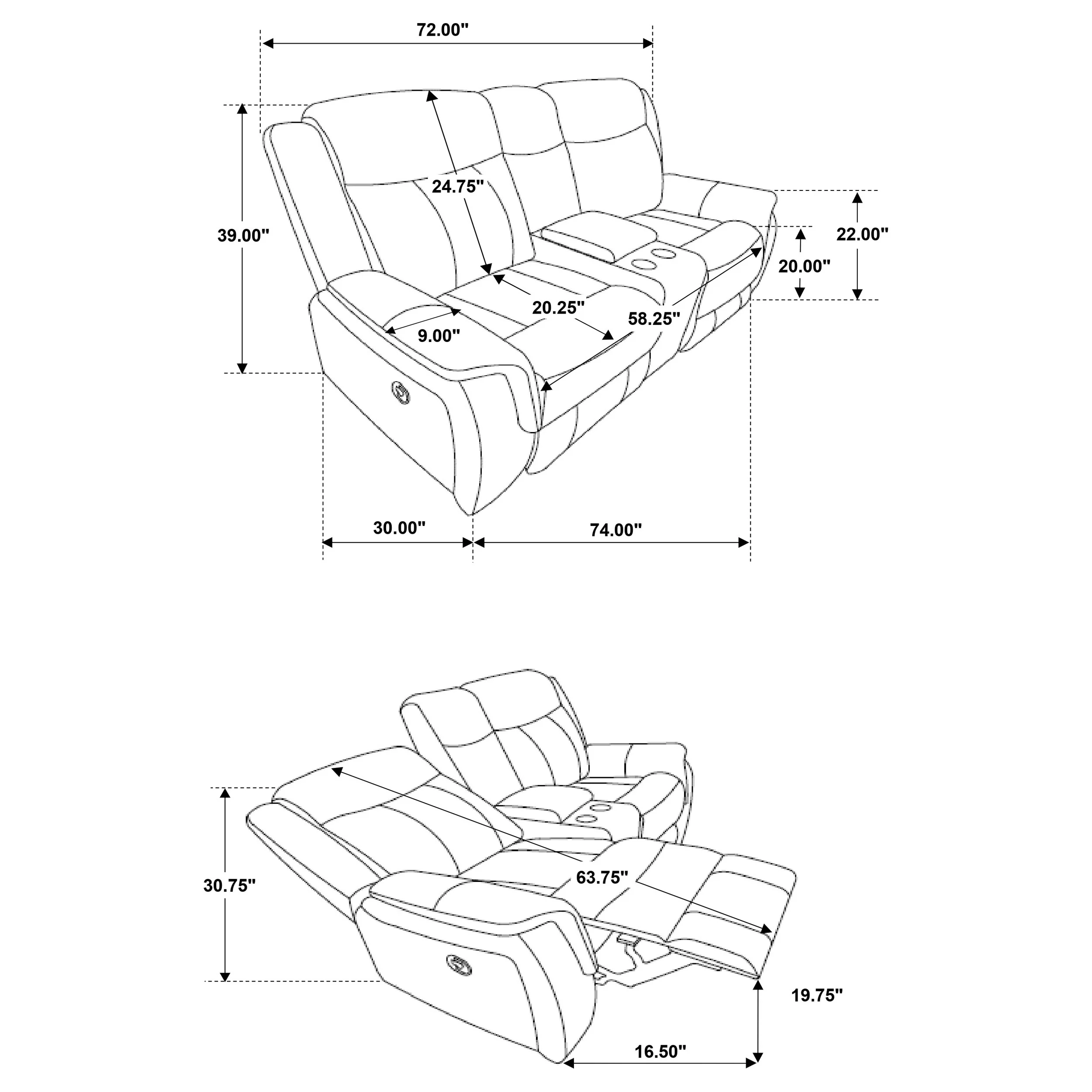 Lawrence Reclining Sofa Set - Image 20