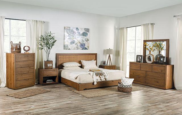 LEIRVIK Mirror, Light Walnut - Image 2