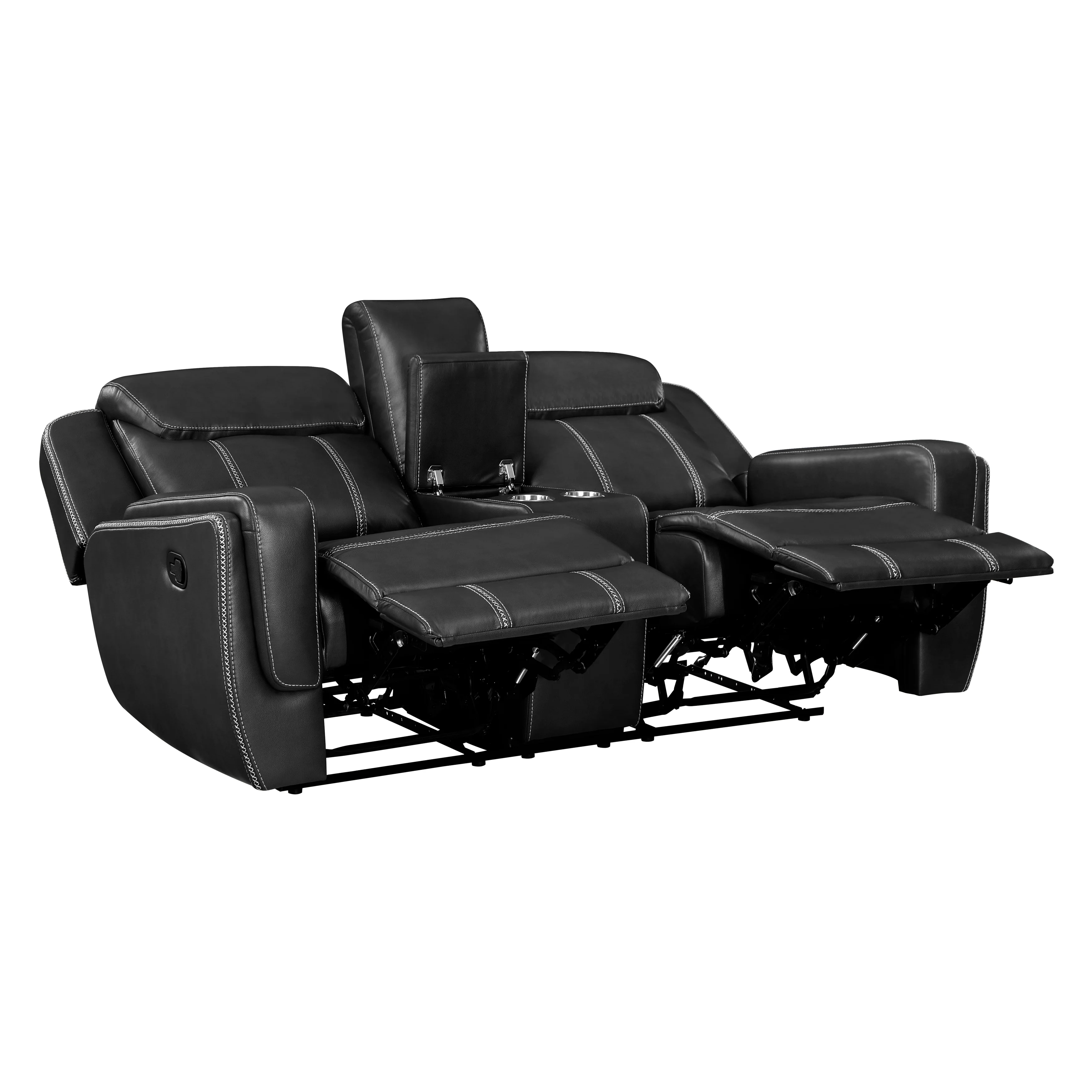 Littleton Double Reclining Love Seat With Center Console, Receptacles And USB Ports - Image 4