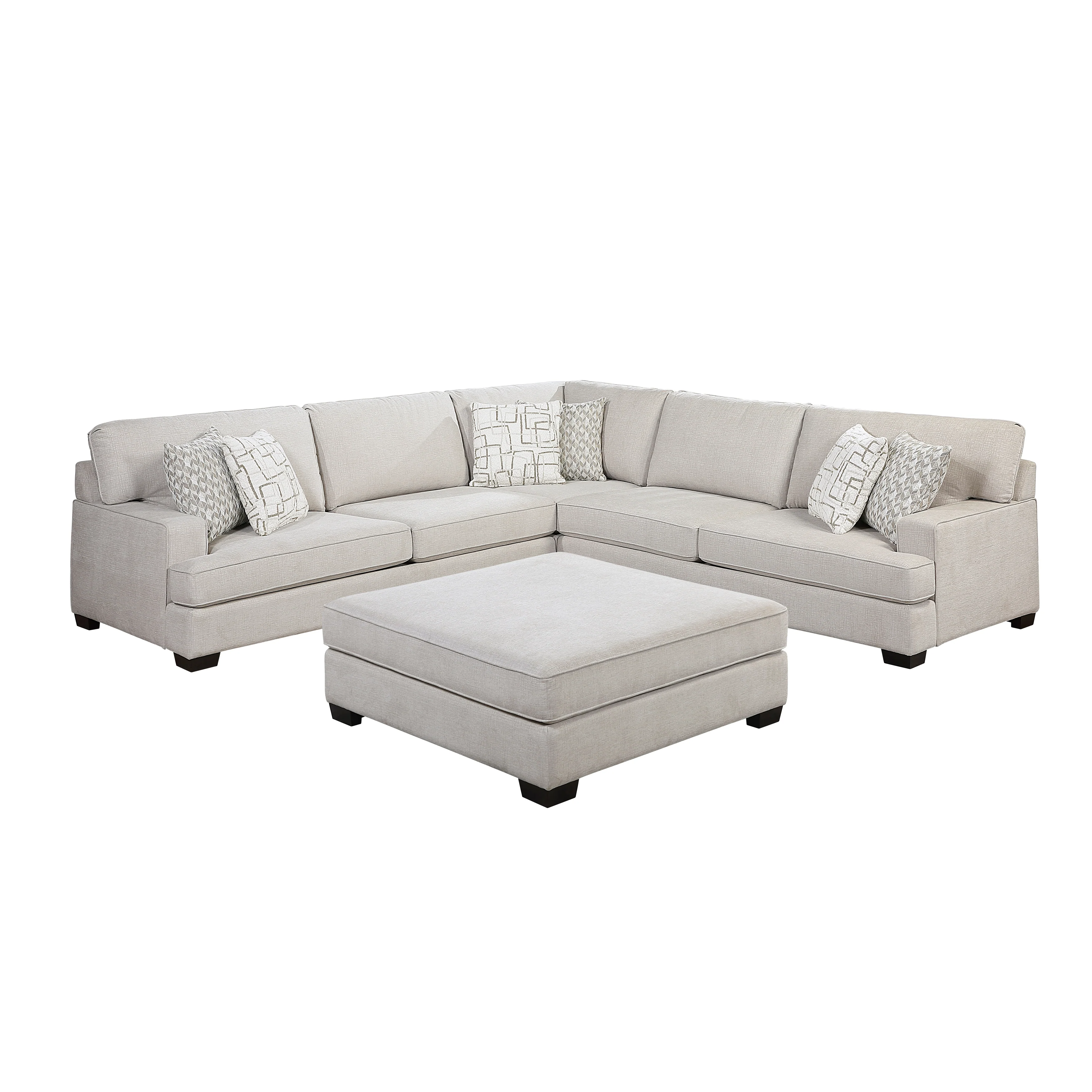 Livia 4-piece Sectional With Ottoman