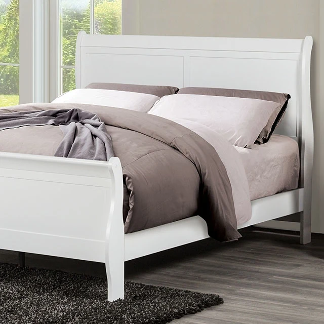 Louis Philippe Full, Twin, Full, & King Bed Black, Grey, Brown & White - Image 23