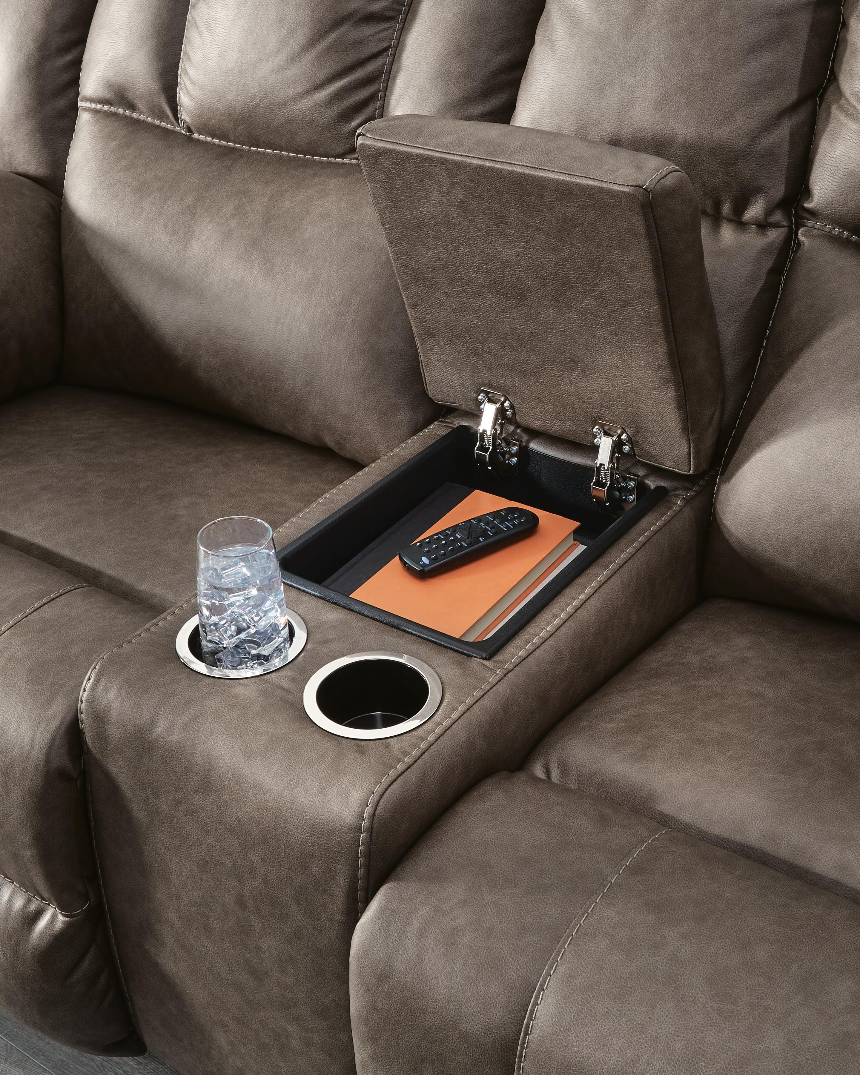 Lowilla Reclining Loveseat with Console - Image 6