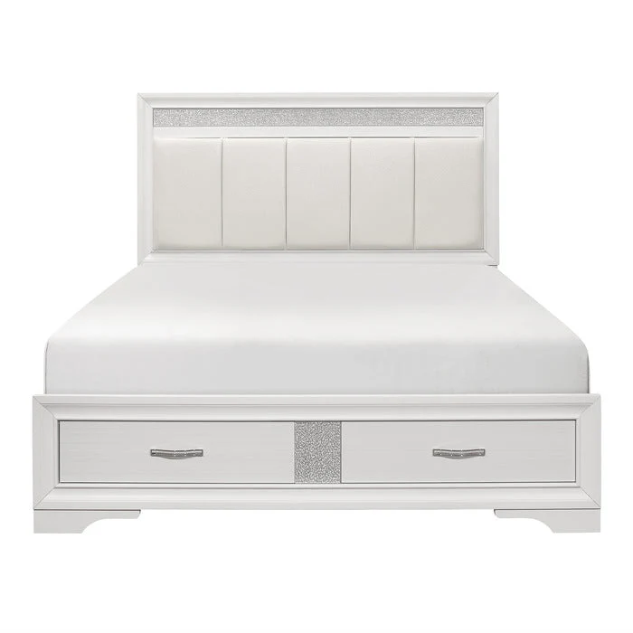 Luster (3) Queen Platform Bed with Footboard Storage - Image 10
