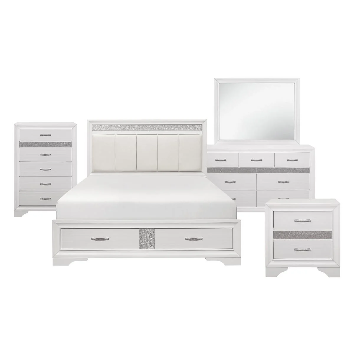 Luster 4 & 5 Piece Queen Bed Set - Image 2