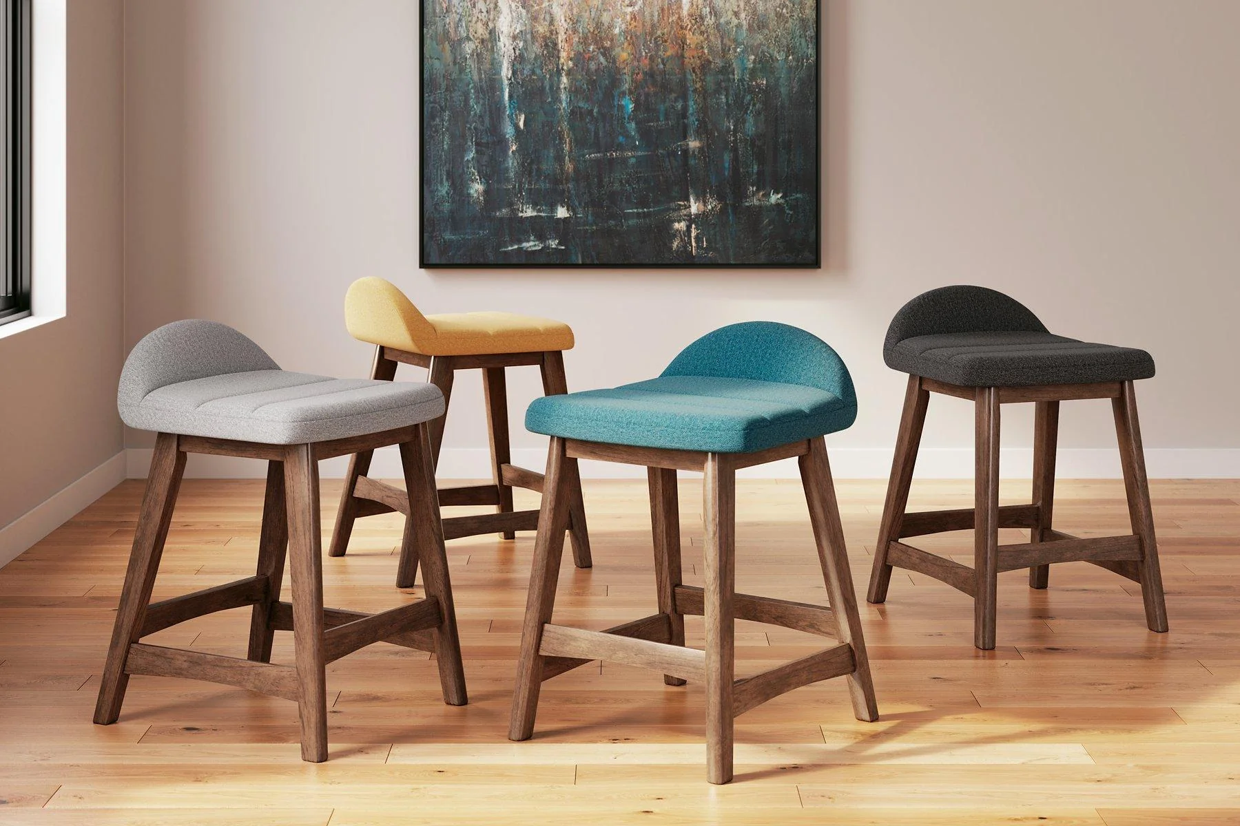 Lyncott Counter Height Bar Stool - Image 42