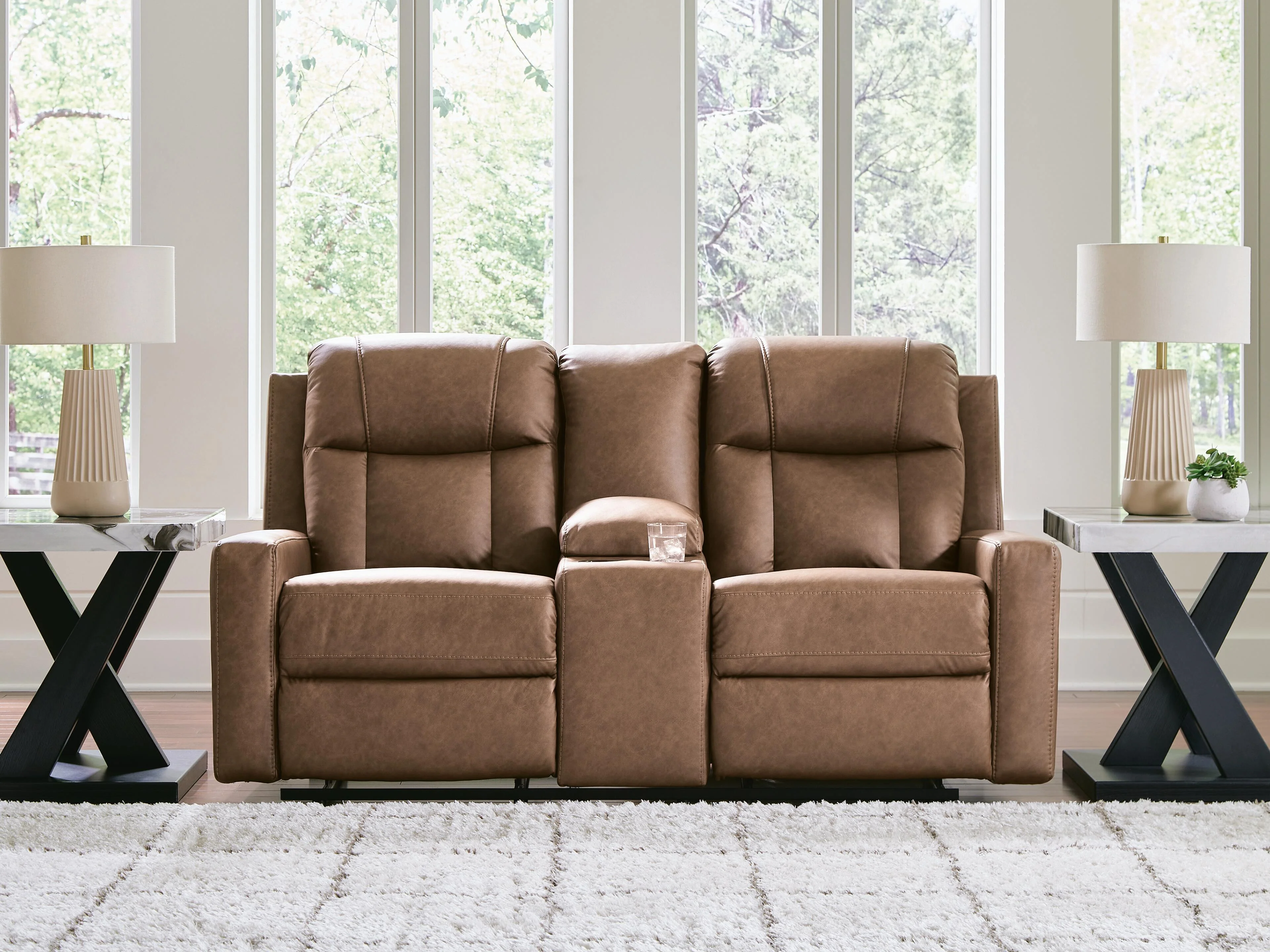 Mackmenville Reclining Loveseat with Console - Image 2