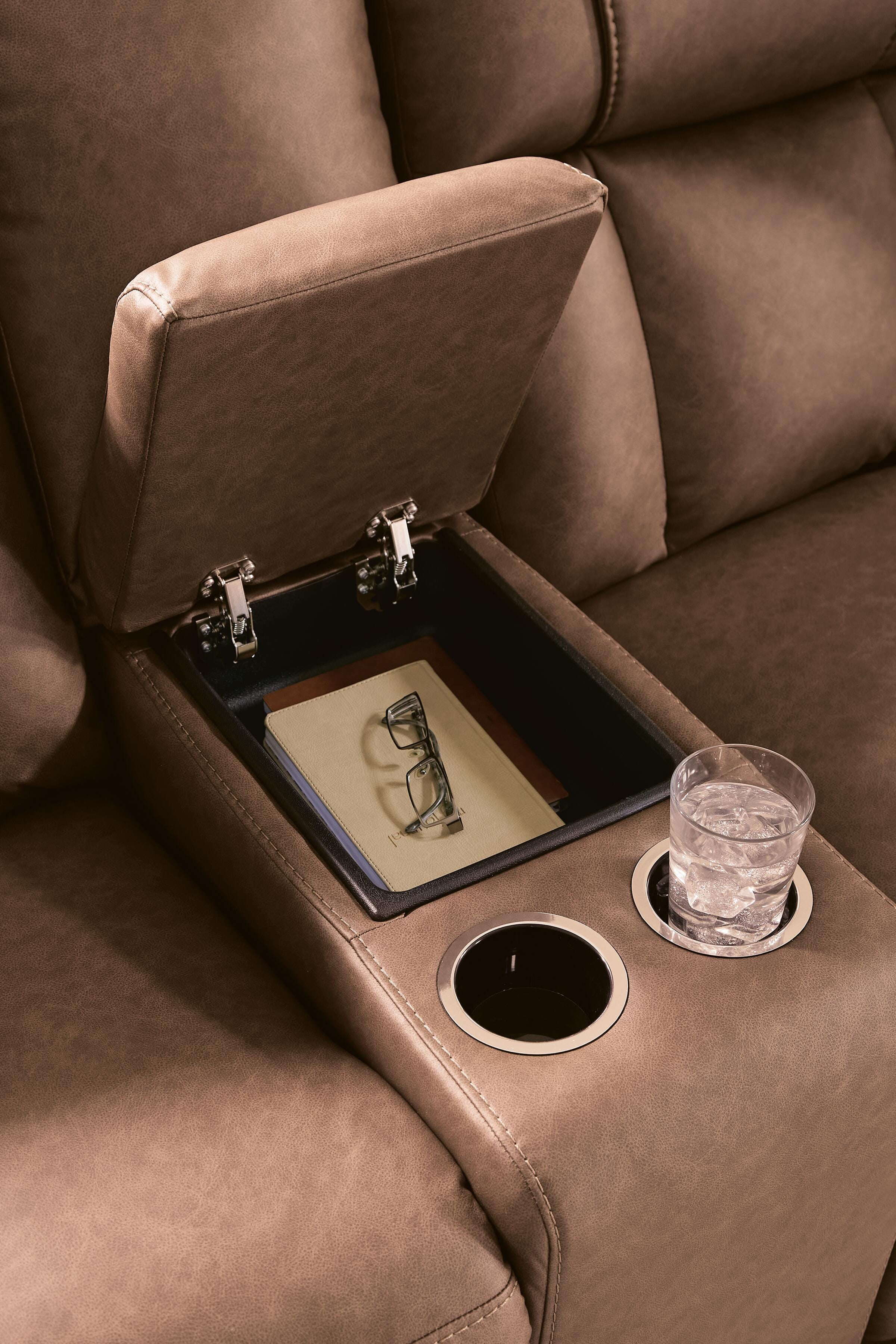 Mackmenville Reclining Loveseat with Console - Image 9