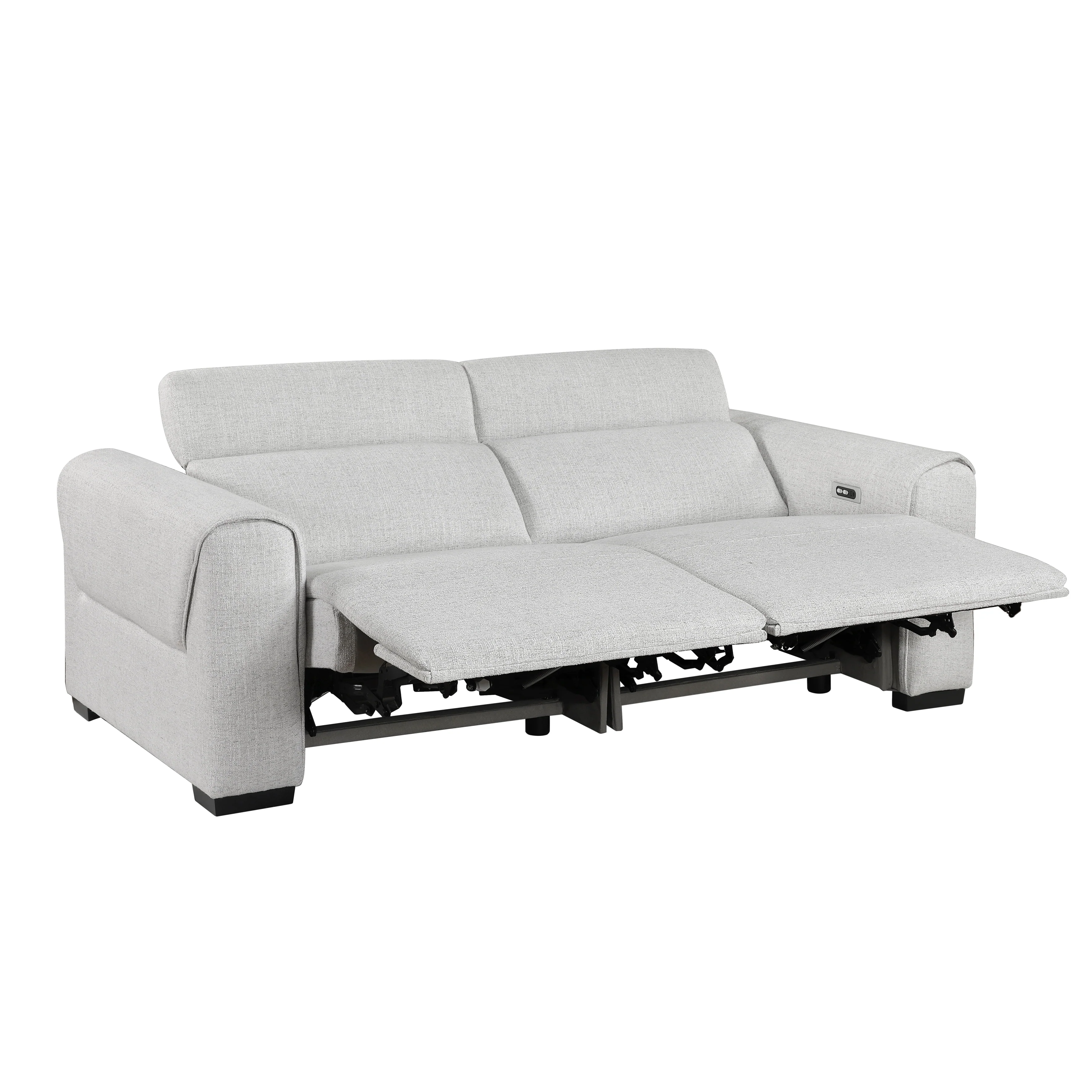 McPherson power Double Reclining Love Seat With Power Headrests, Charging Ports - Image 5