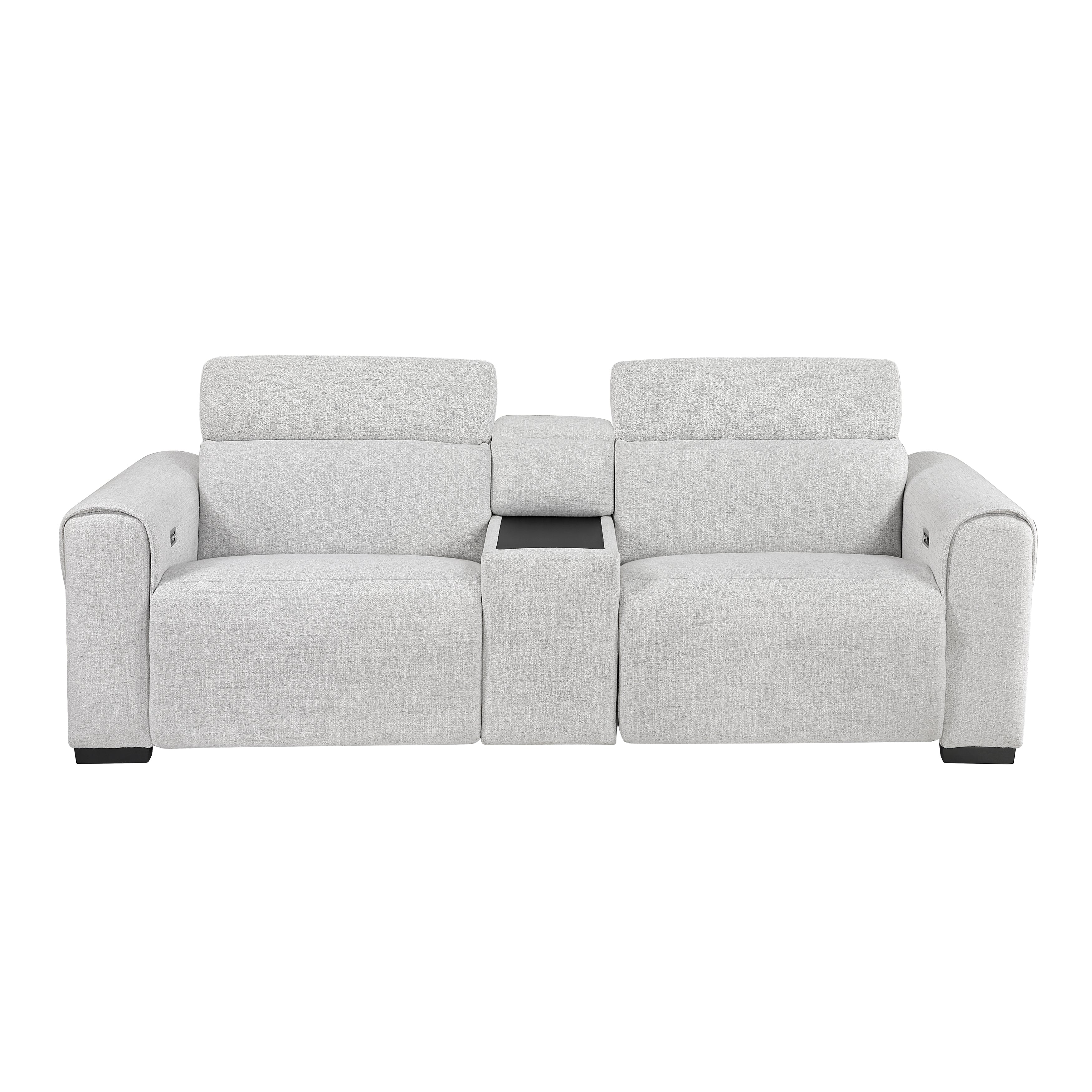 McPherson power Double Reclining Love Seat With Center Console And Power Headrests, Charging Ports - Image 2