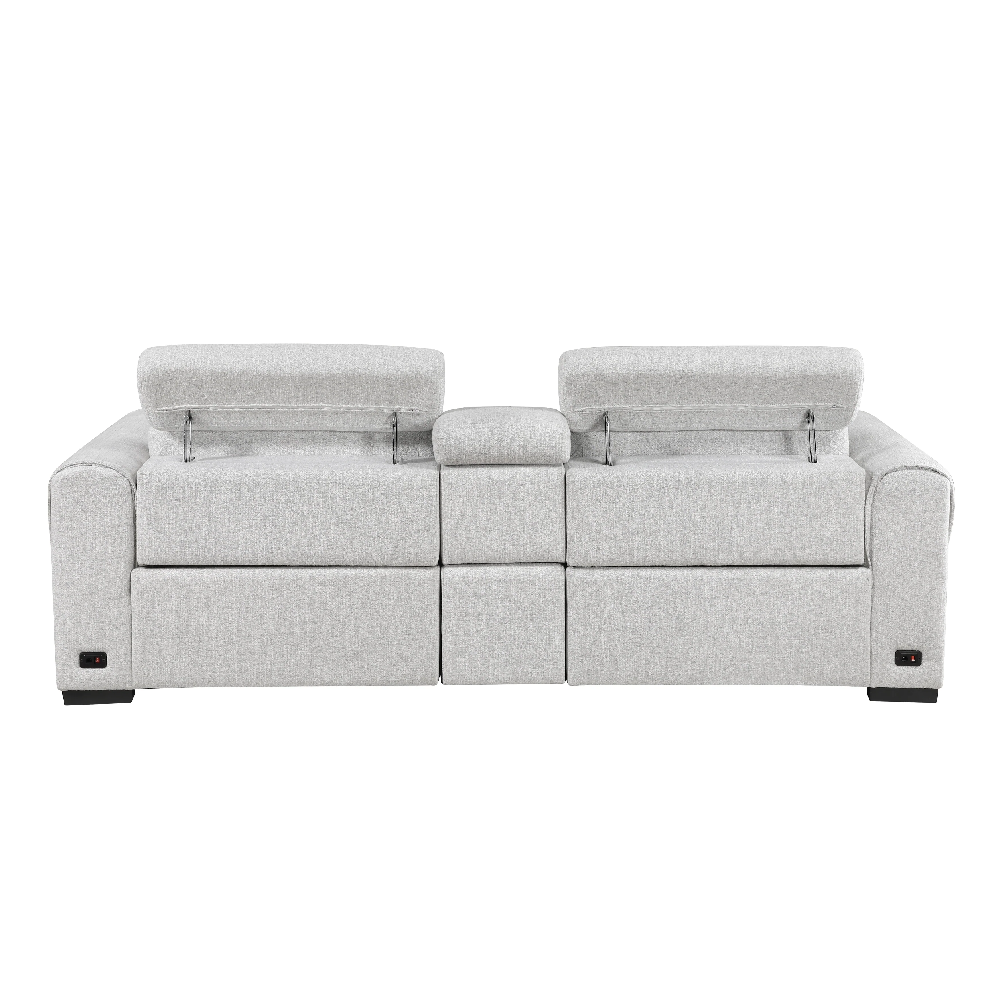 McPherson power Double Reclining Love Seat With Center Console And Power Headrests, Charging Ports - Image 5