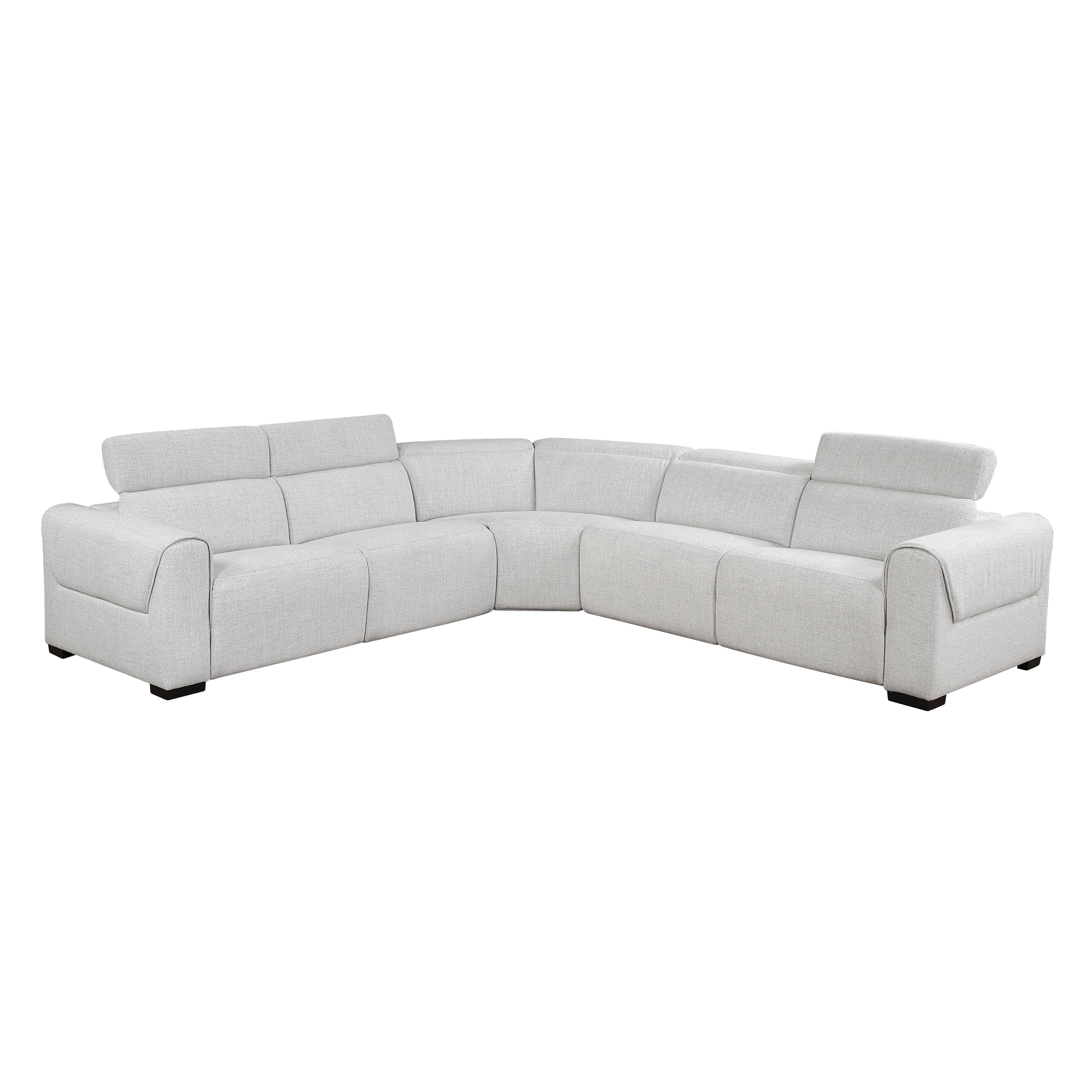 McPherson 5-piece Modular Power Reclining Sectional With Power Headrests, Charging Ports