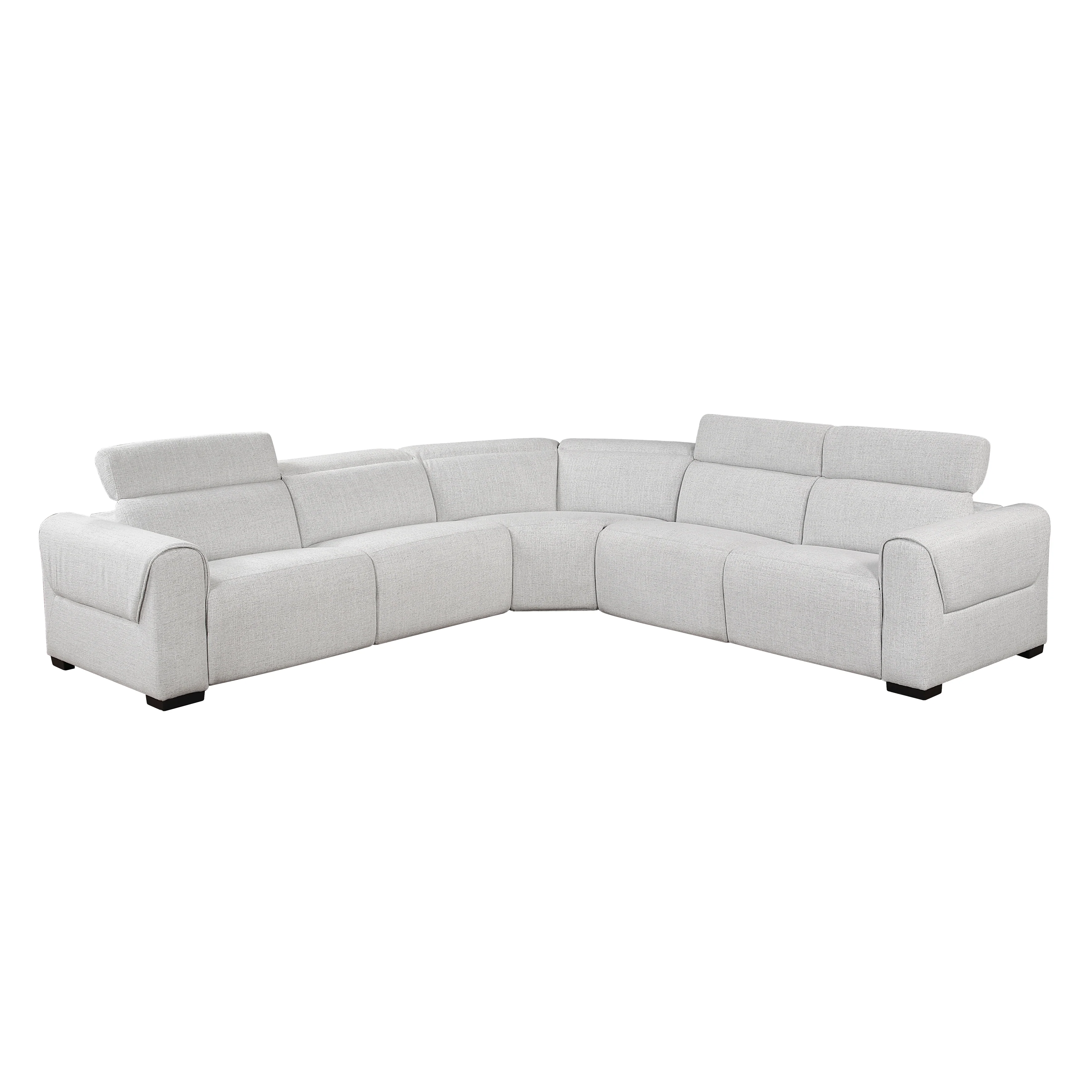 McPherson 5-piece Modular Power Reclining Sectional With Power Headrests, Charging Ports - Image 4