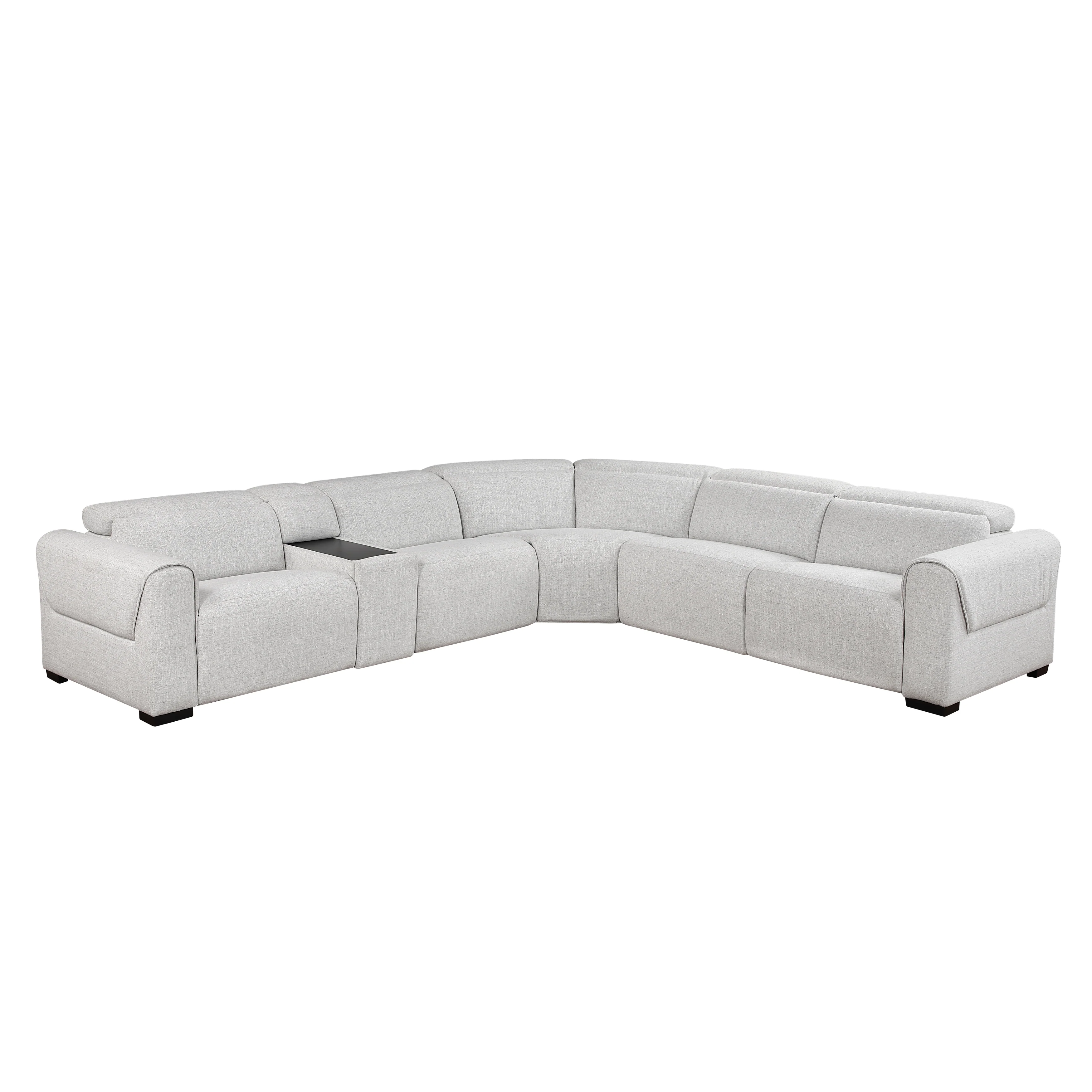 McPherson 6-piece Modular Power Reclining Sectional With Power Headrests, Charging Ports