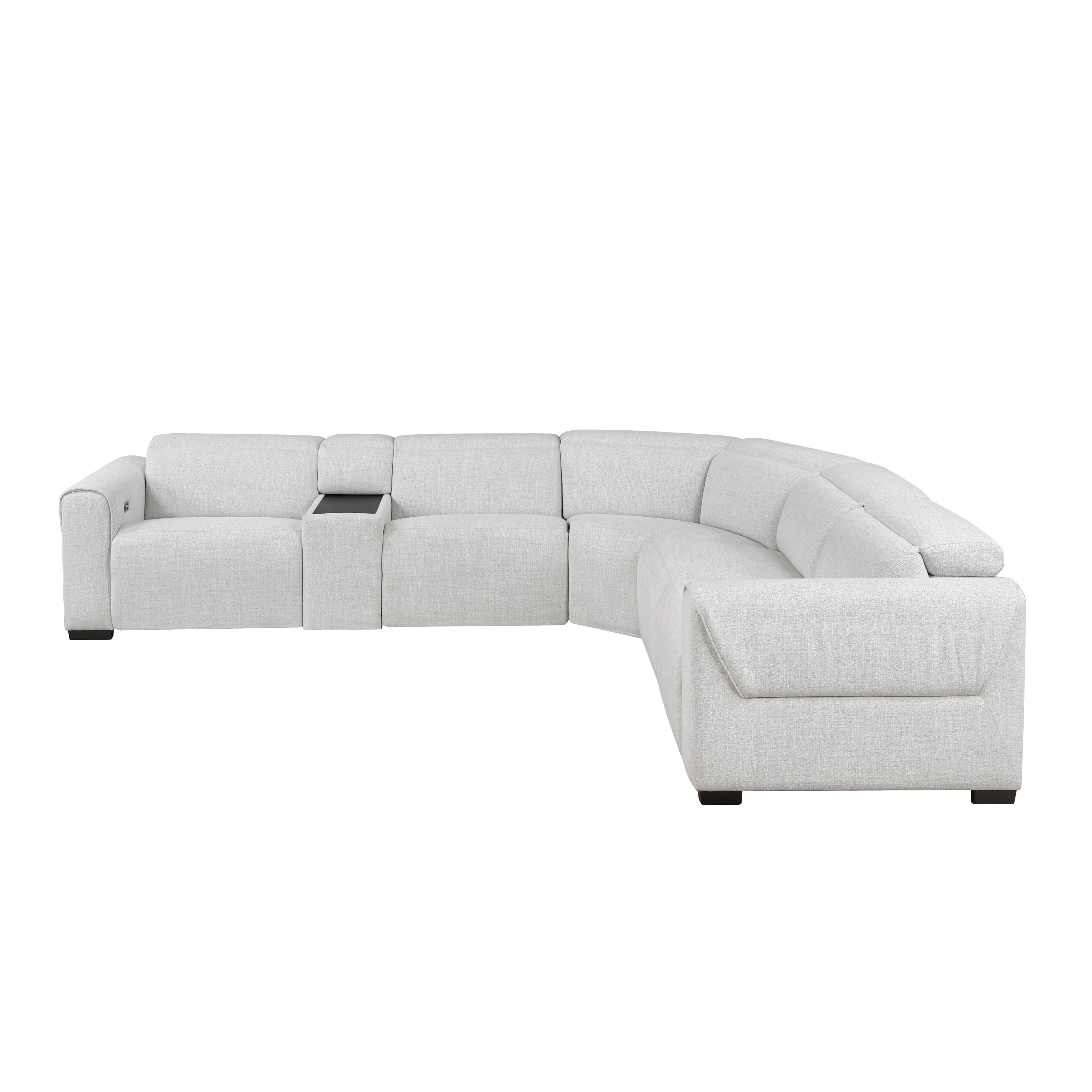 McPherson 6-piece Modular Power Reclining Sectional With Power Headrests, Charging Ports - Image 2