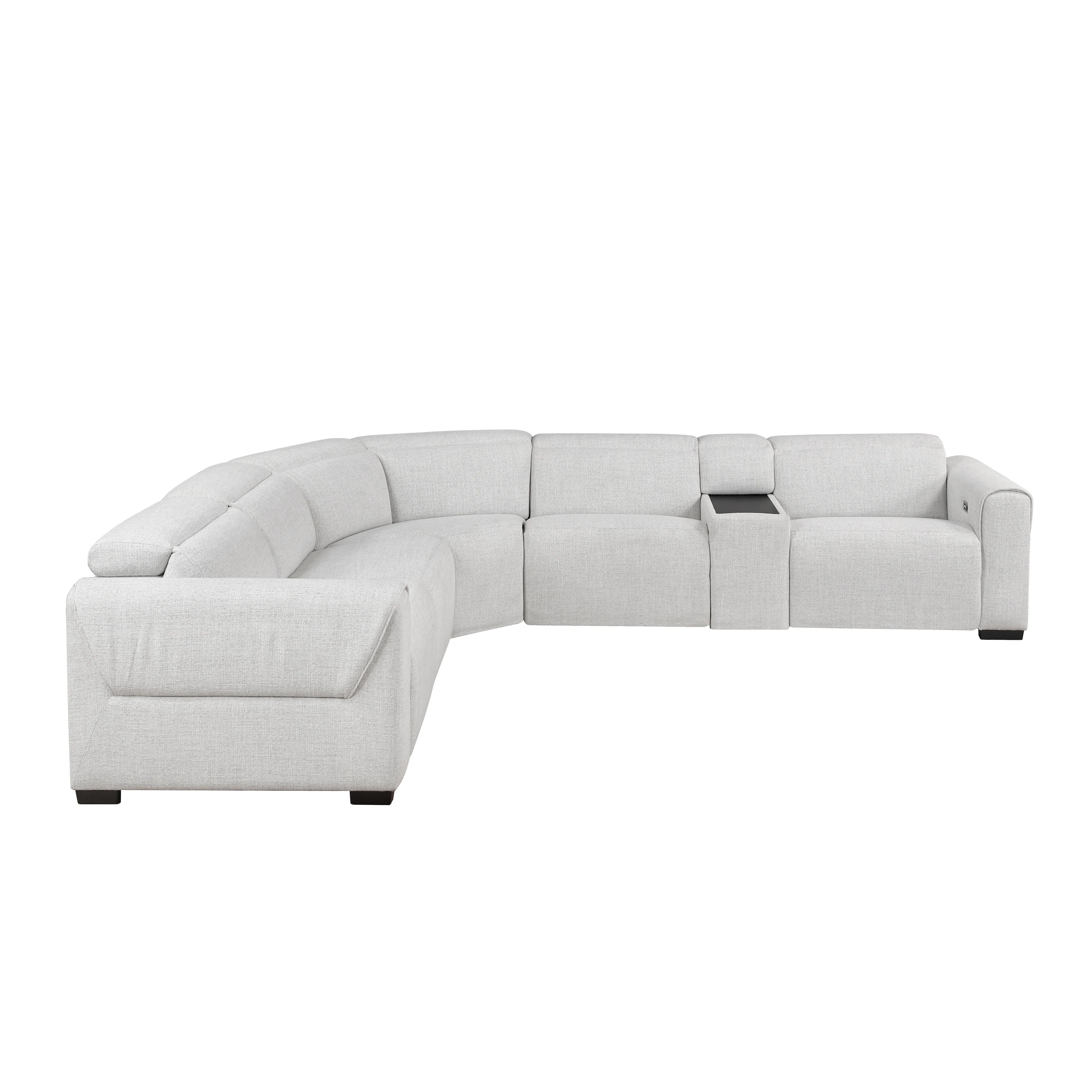 McPherson 6-piece Modular Power Reclining Sectional With Power Headrests, Charging Ports - Image 3