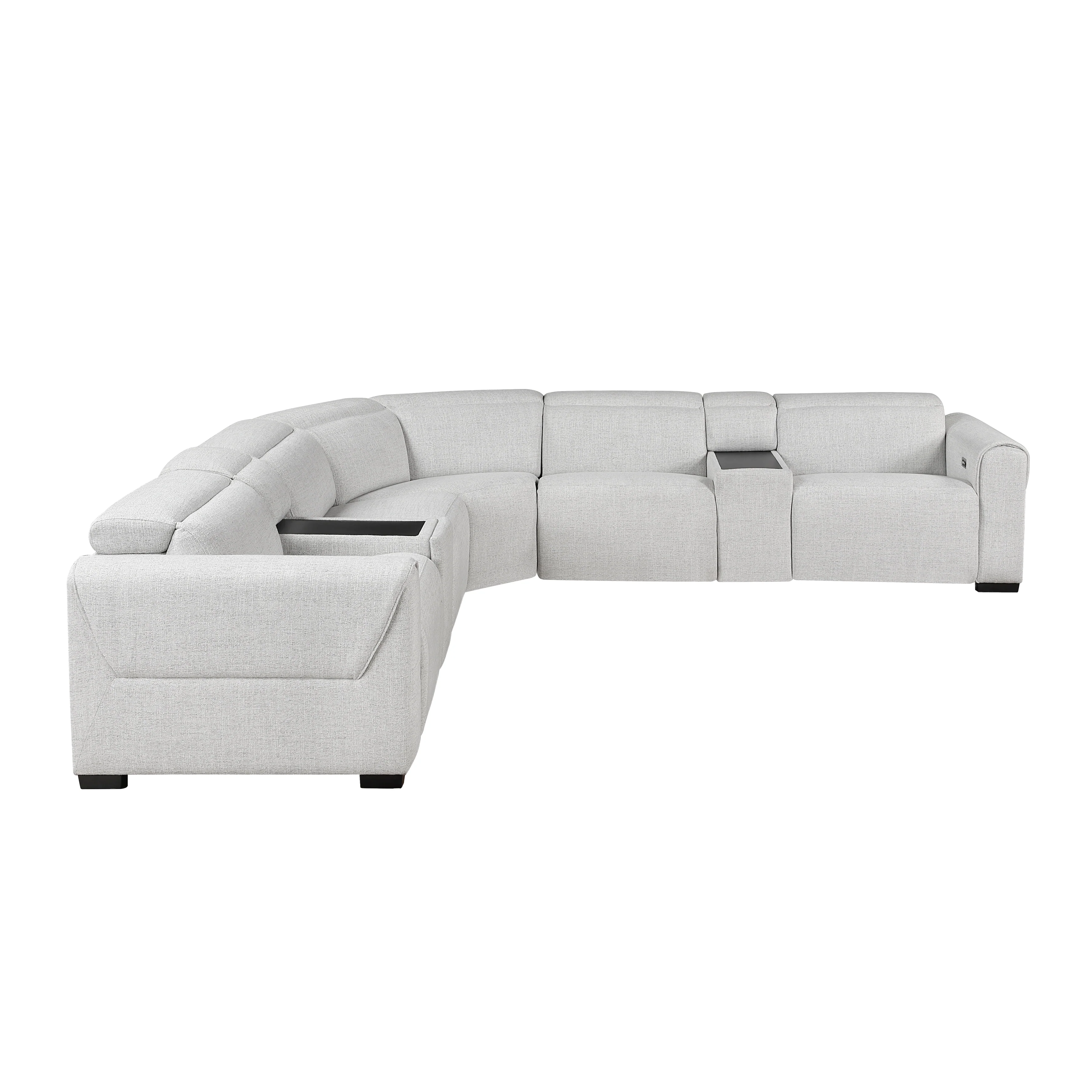 McPherson 7-piece Modular Power Reclining Sectional With Power Headrests - Image 2