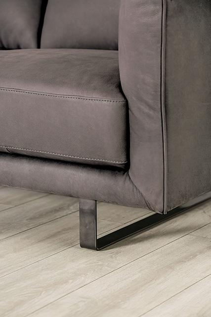 Mezzanotte Loveseat Gray - Image 3