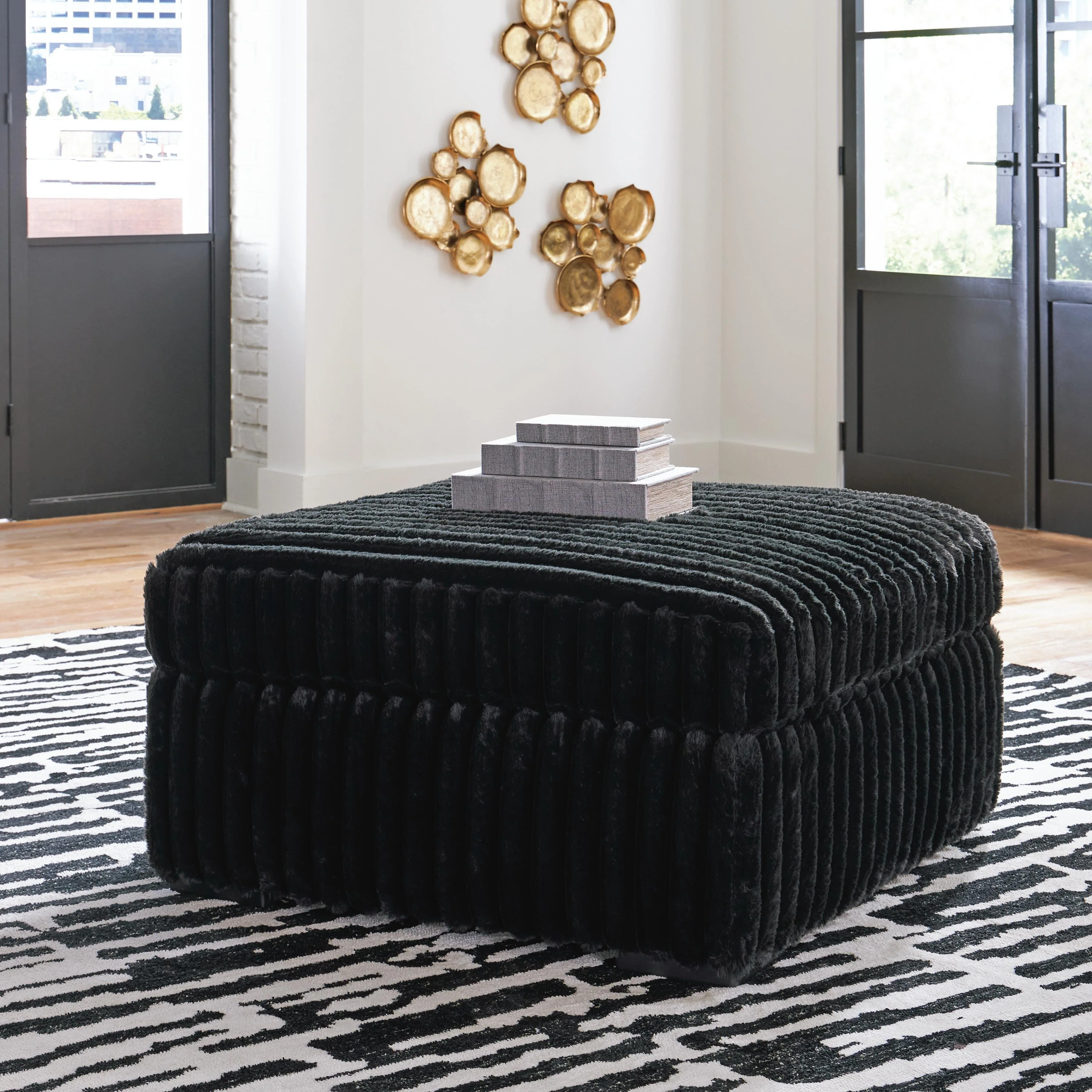 Midnight-Madness Oversized Accent Ottoman - Image 2