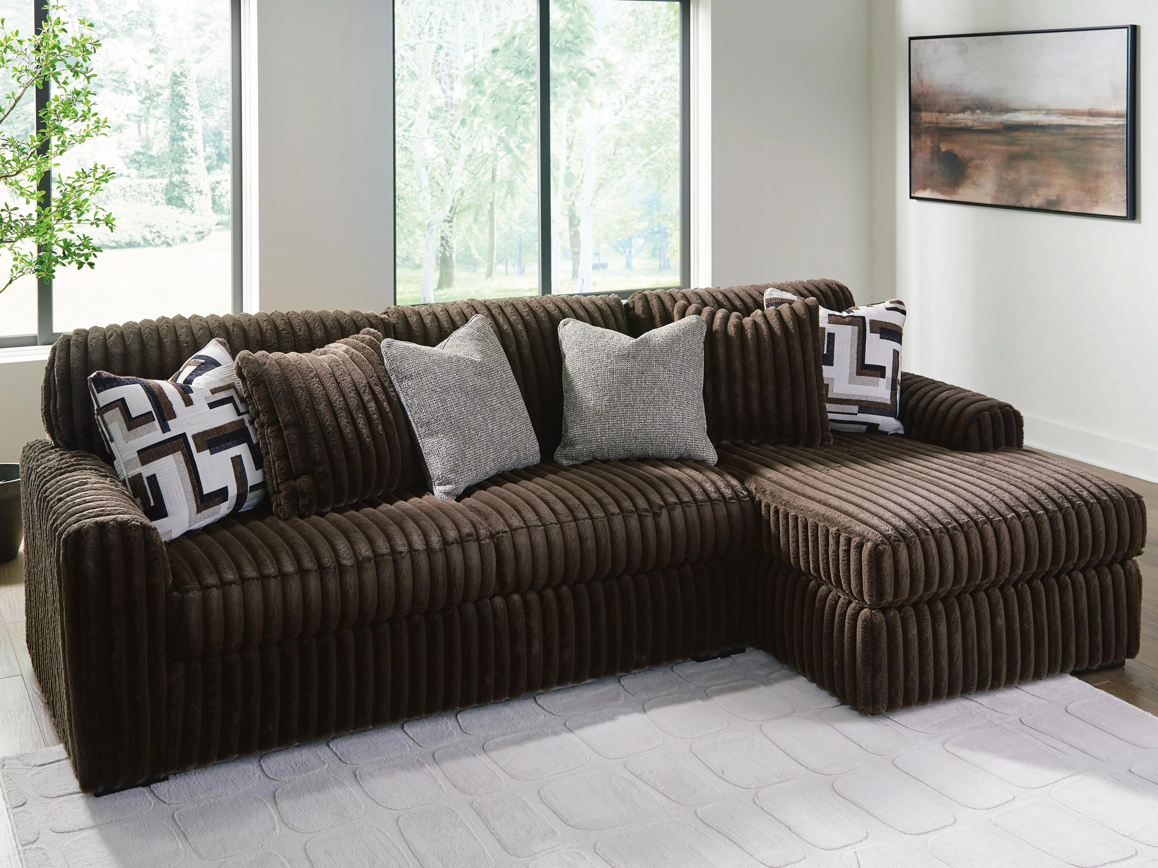 Midnight-Madness Sectional Sofa with Chaise - Image 67