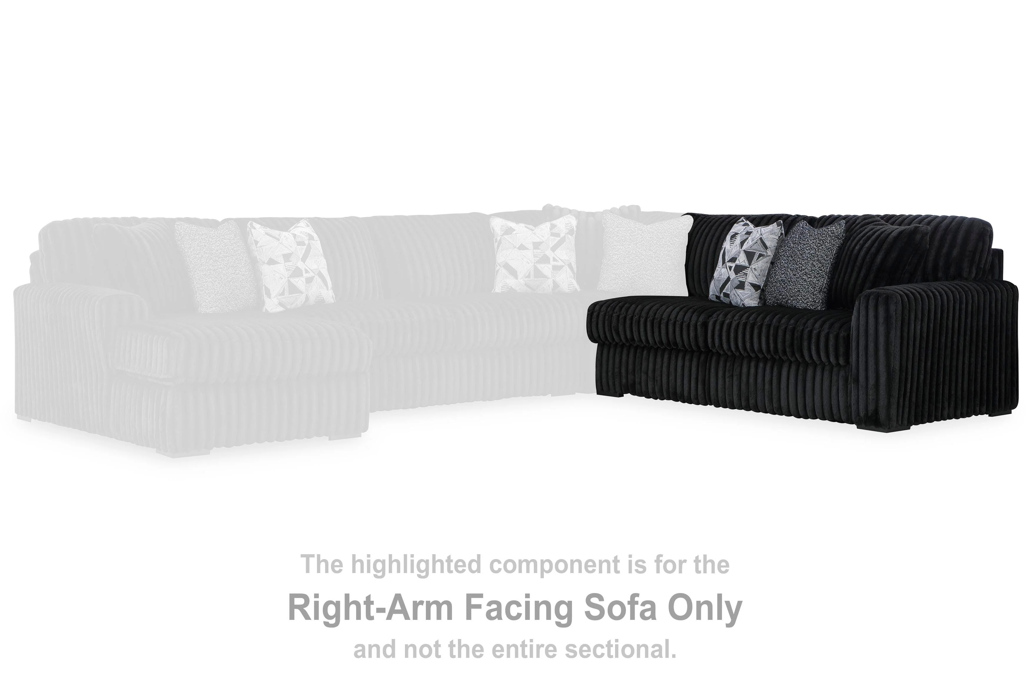 Midnight-Madness Sectional with Chaise - Image 100