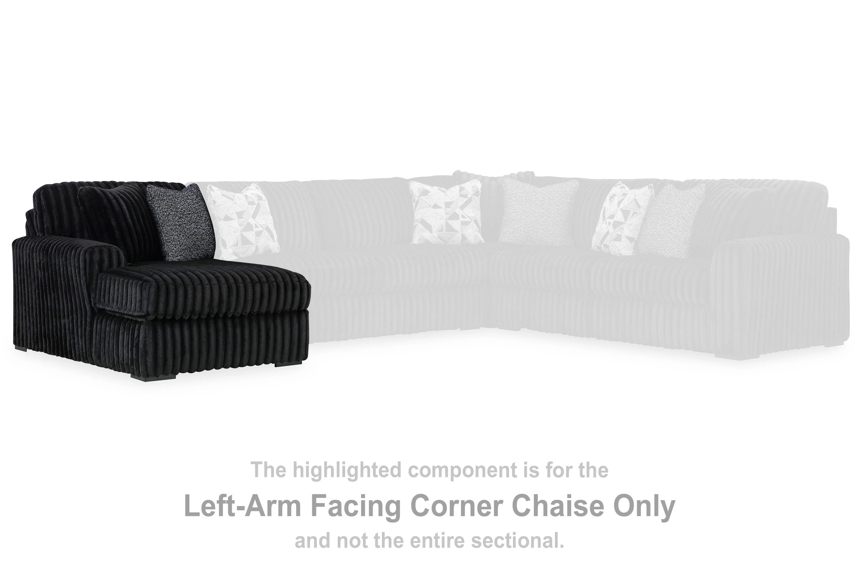 Midnight-Madness Sectional with Chaise - Image 12
