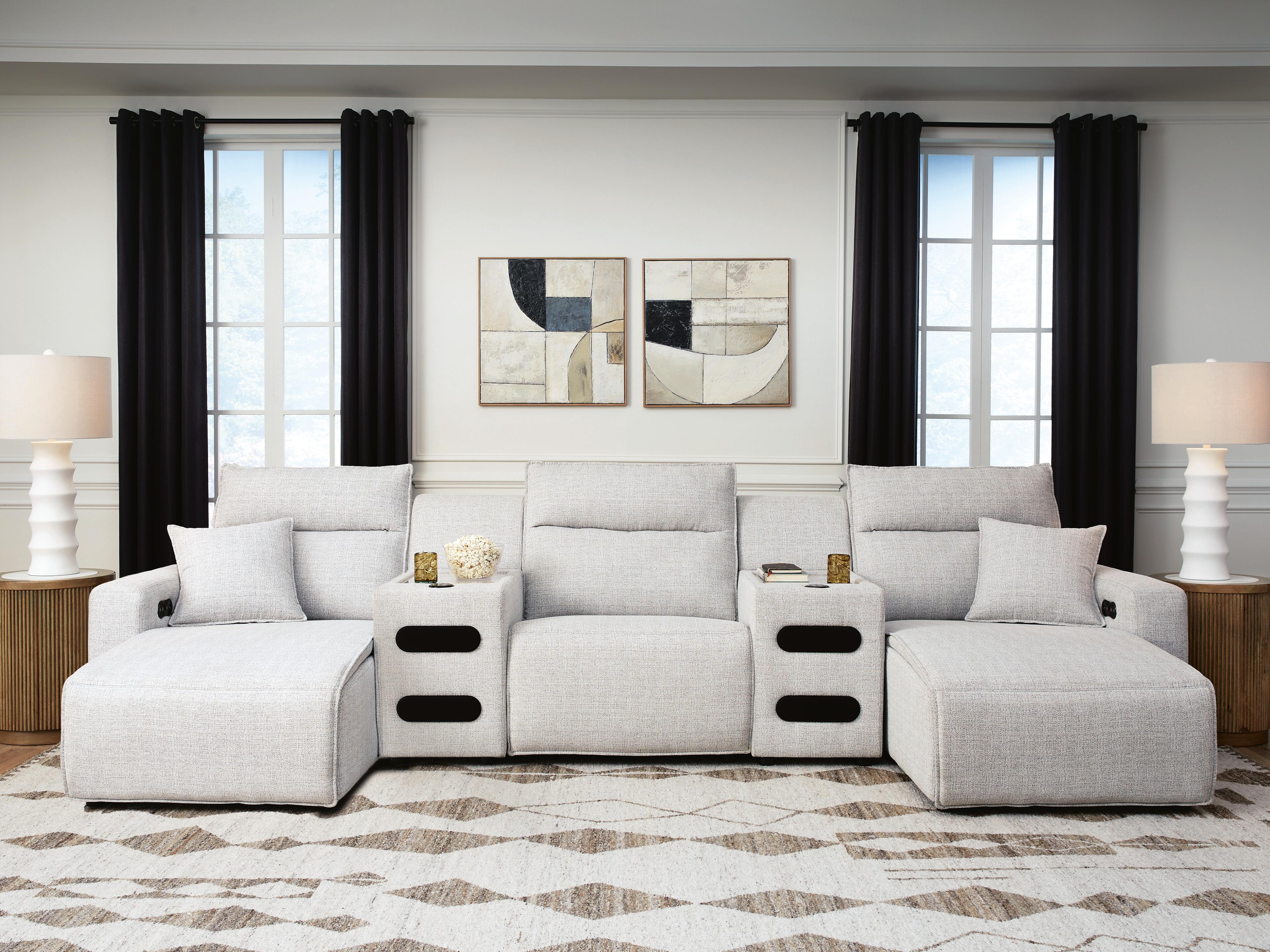 Modmax II Power Reclining Sectional with Chaise and Audio Consoles - Image 21