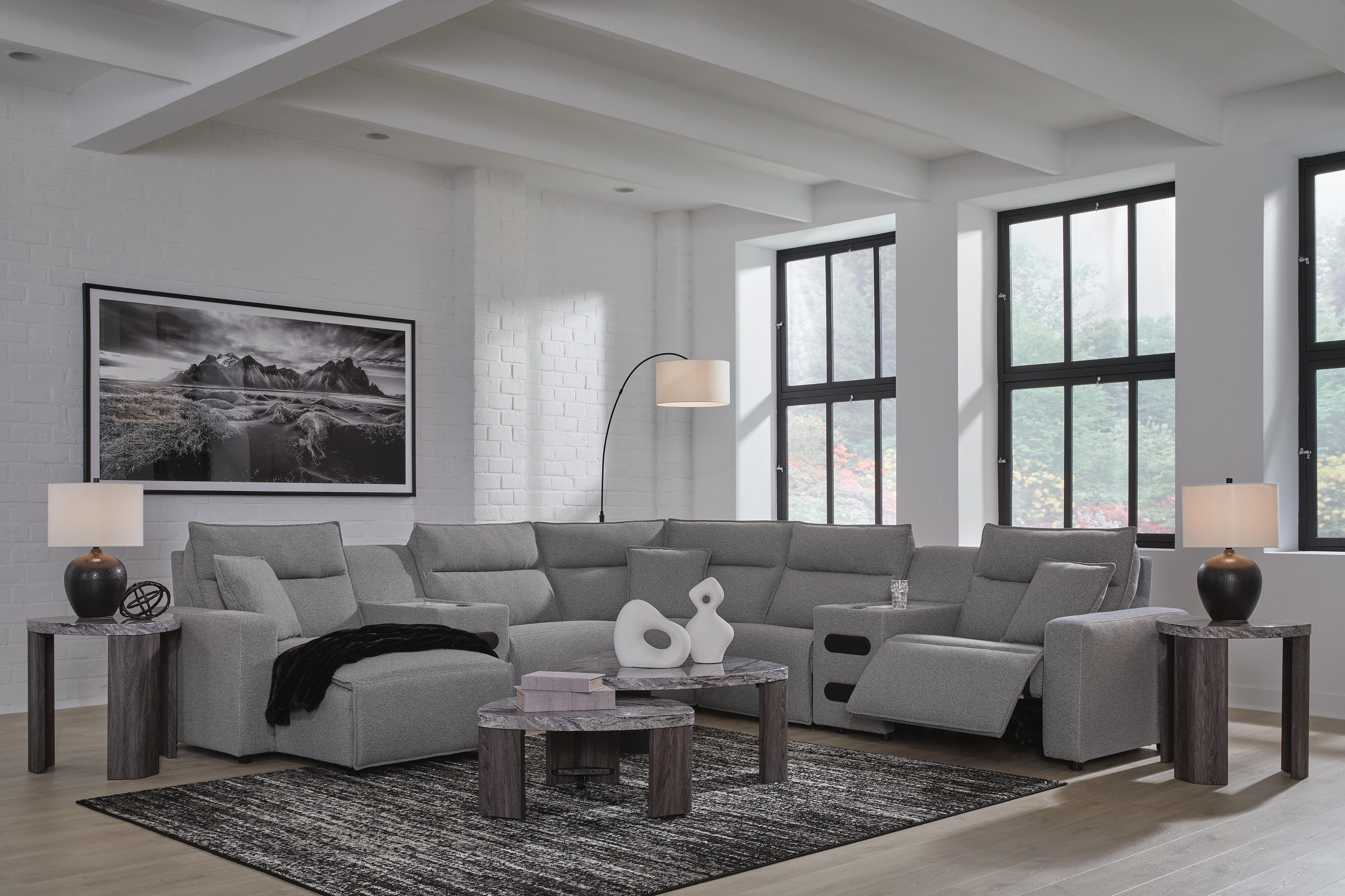 Modmax II Power Reclining Sectional with Chaise and Audio Consoles - Image 60