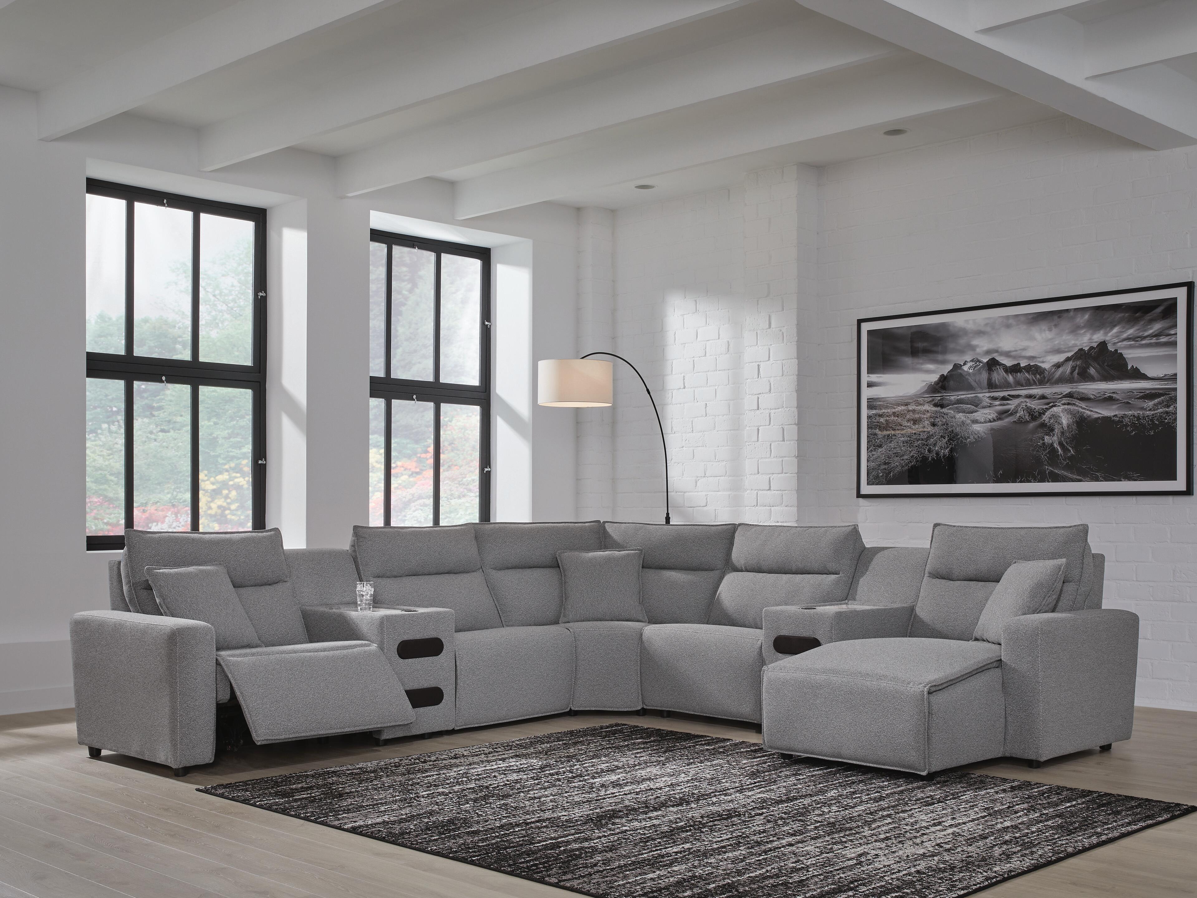 Modmax II Power Reclining Sectional with Chaise and Audio Consoles - Image 66