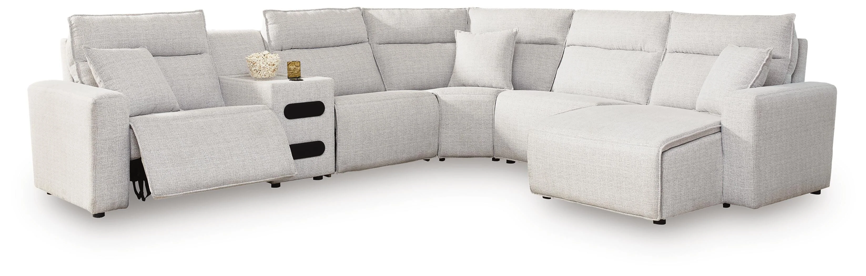 Modmax II Reclining Sectional with Chaise and Audio Console - Image 112