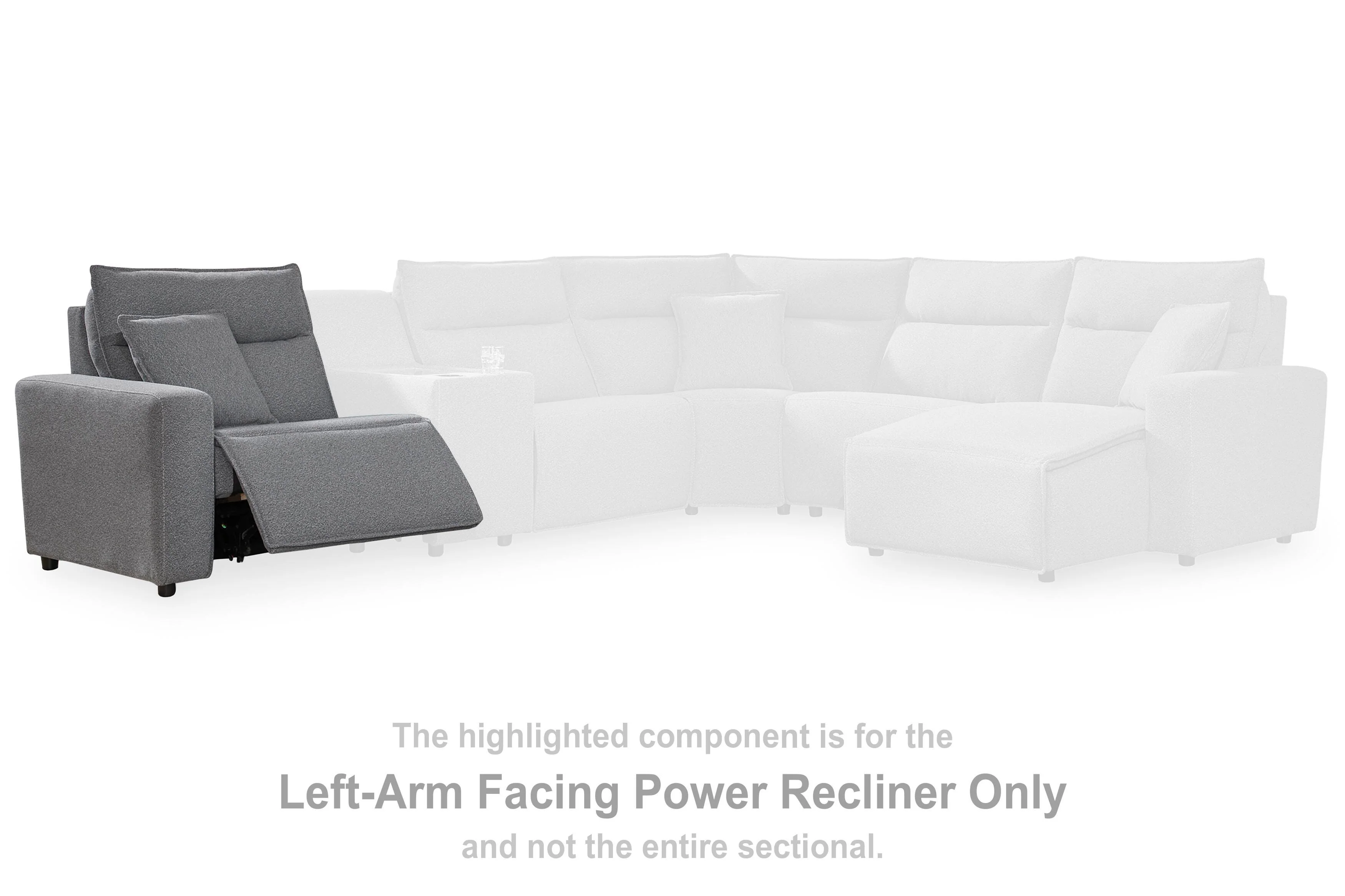Modmax II Reclining Sectional with Chaise and Audio Console - Image 24