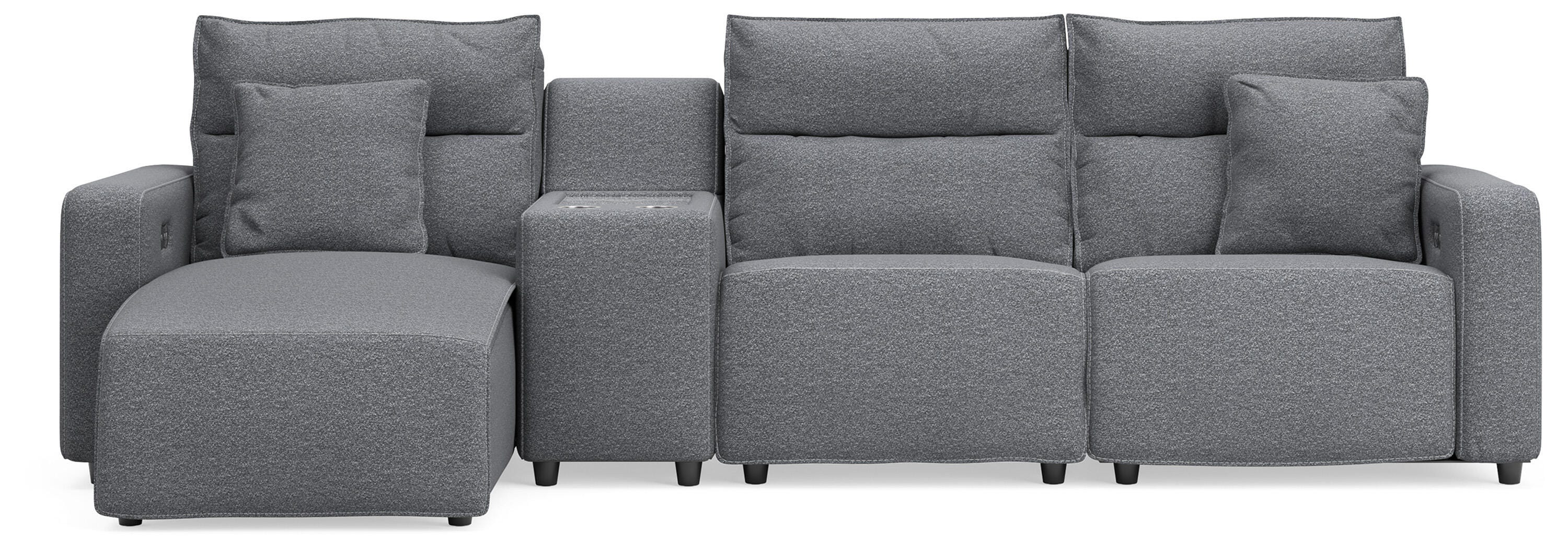 Modmax II Reclining Sectional with Chaise and Console - Image 17