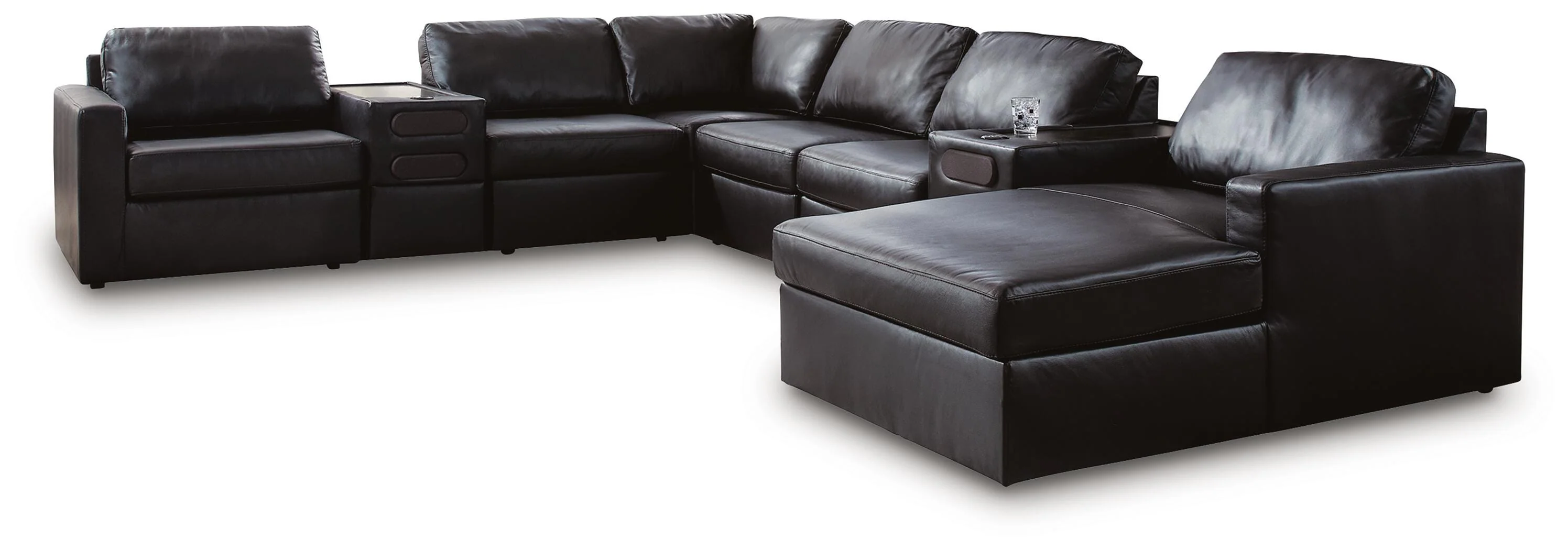 Modmax II Sectional with Chaise and Audio Consoles - Image 17
