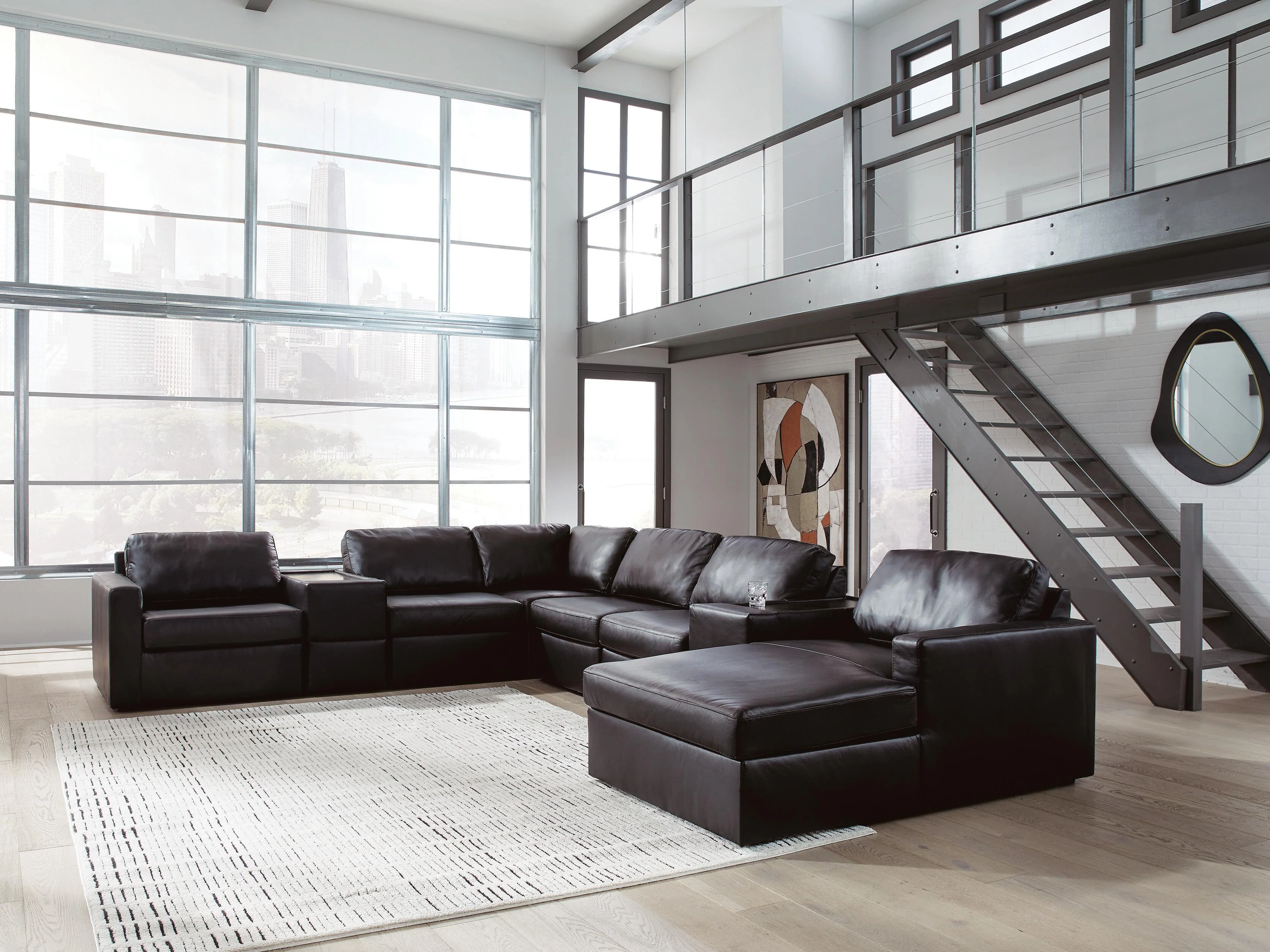 Modmax II Sectional with Chaise and Storage Consoles - Image 37