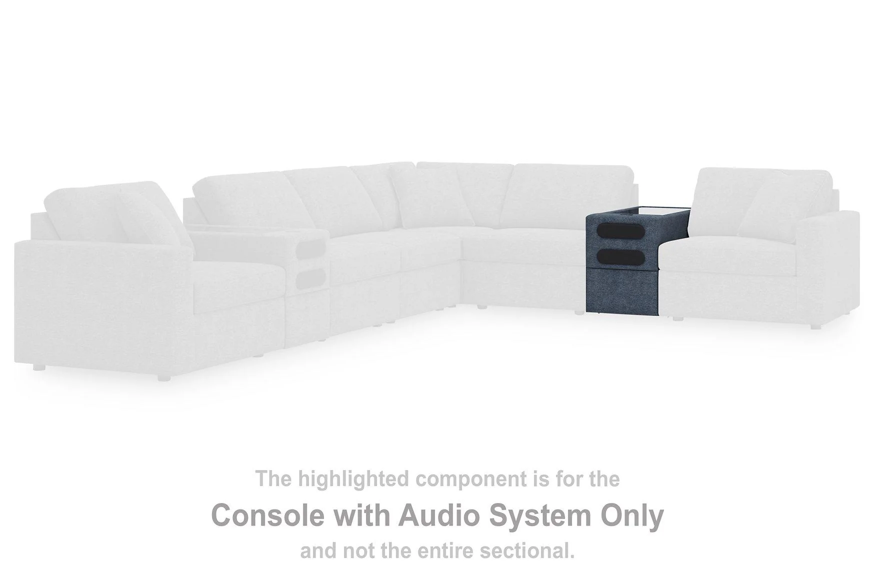 Modmax Sectional Loveseat with Audio System - Image 23