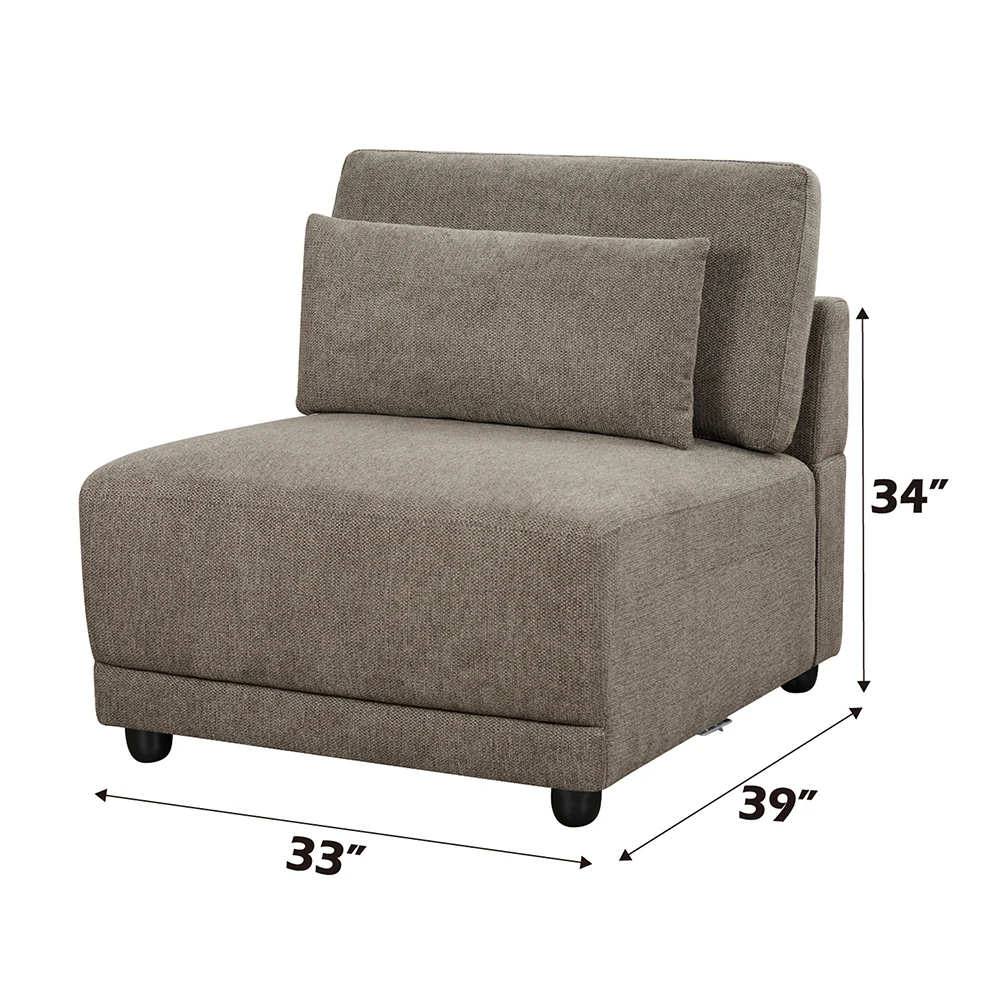 Modular - Armless Chair w/Pillow - Image 11