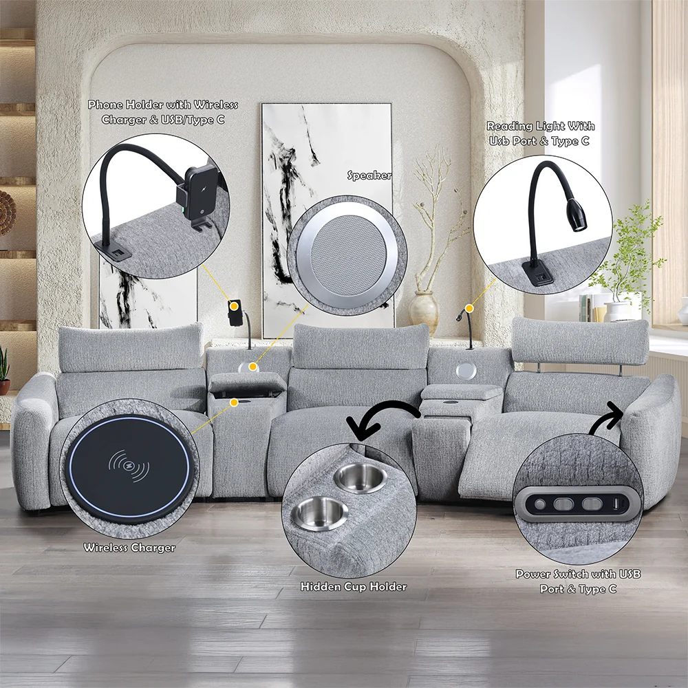 Modular Console w/Wireless Charger - Image 16