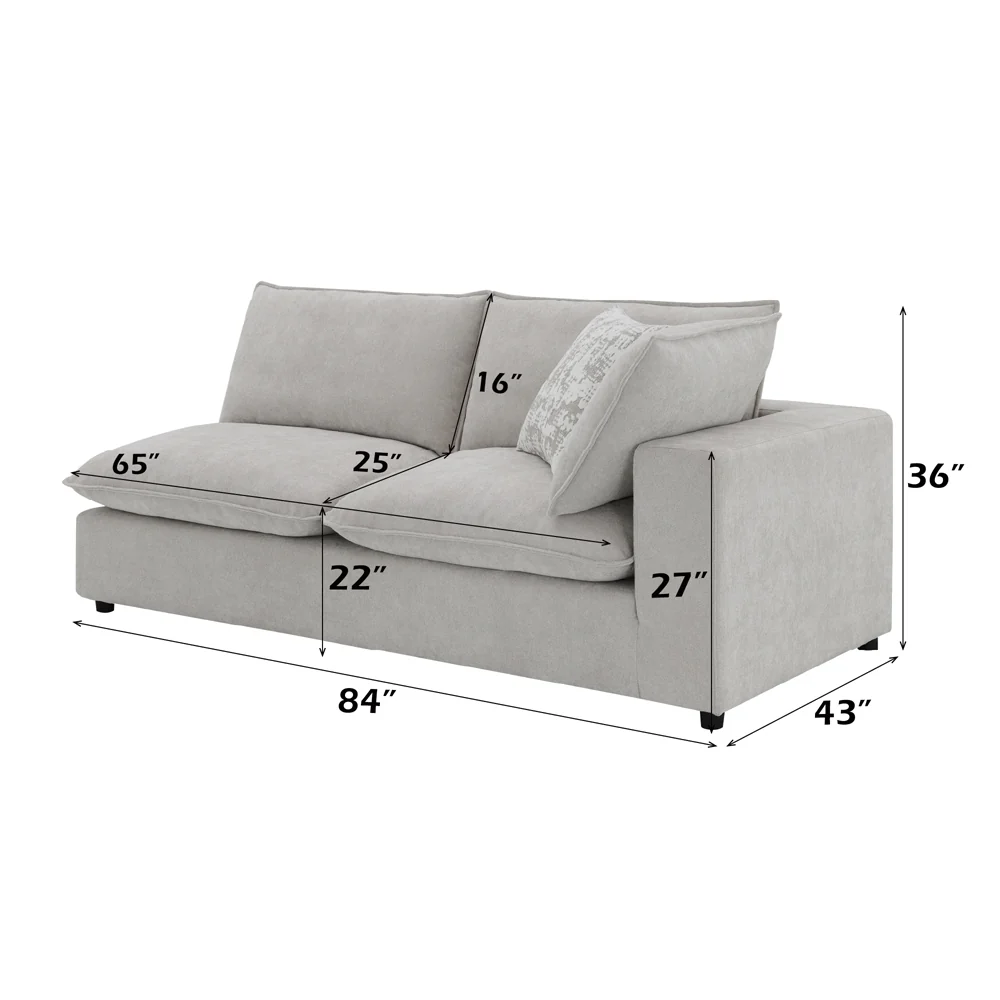 Modular RF Loveseat w/2 Pillows - Image 12