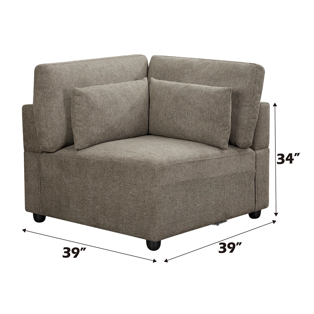 Modular - Wedge w/3 Pillows - Image 10
