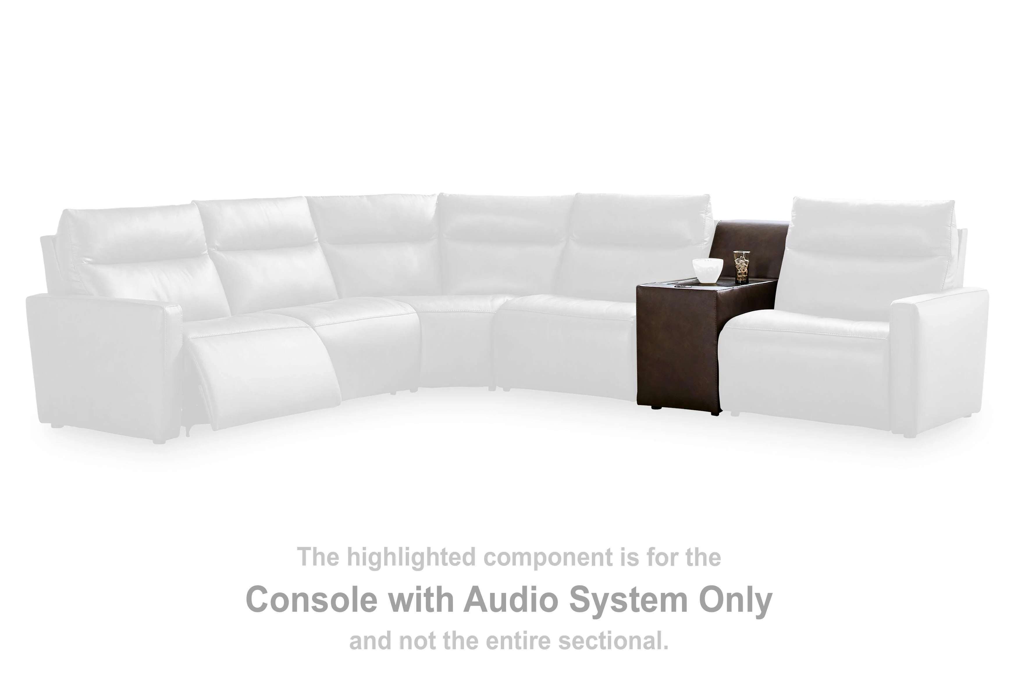 ModZ Power Reclining Sectional with Audio Console - Image 62
