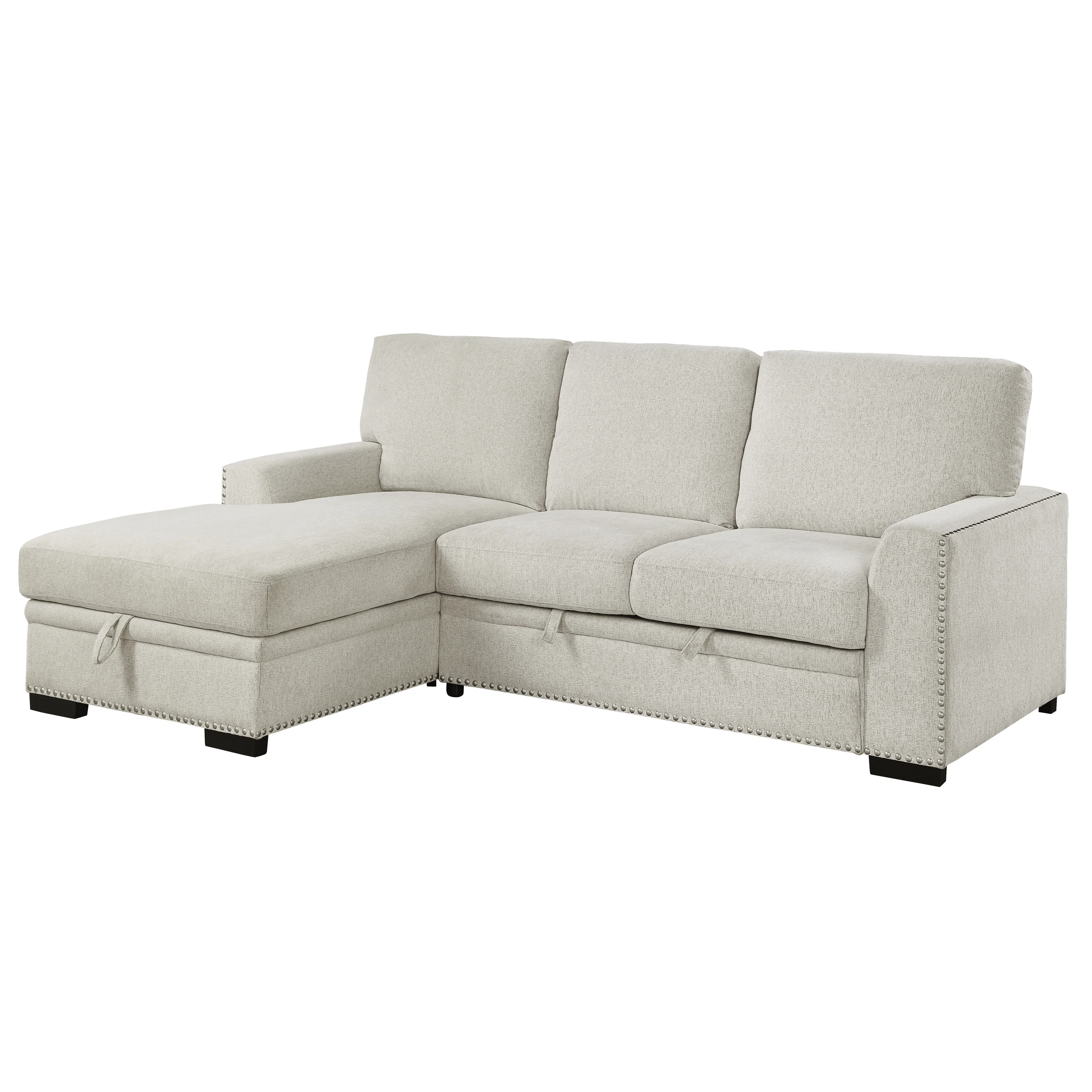 Morelia 2-piece Sectional With Pull-out Bed And Left Chaise With Hidden Storage - Image 2