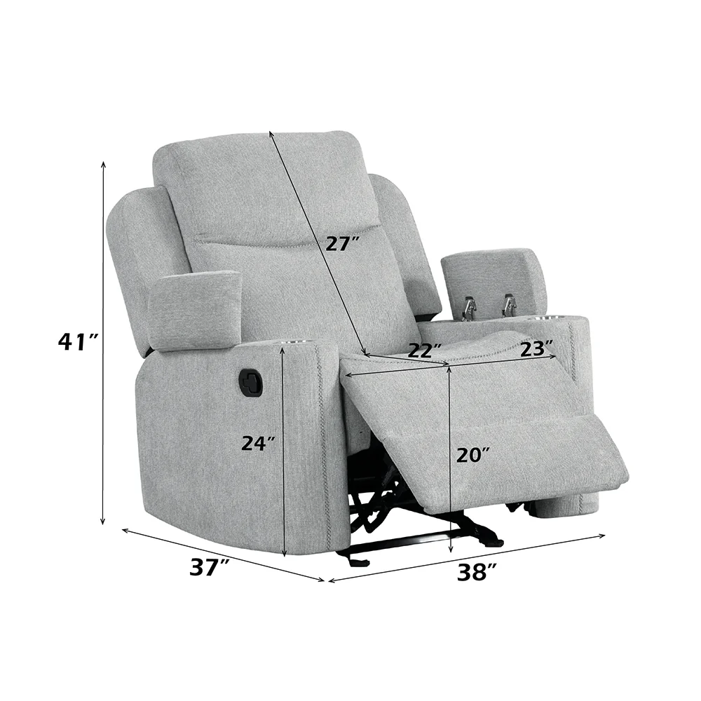 Motion Glider Recliner w/Storage Arm - Image 8