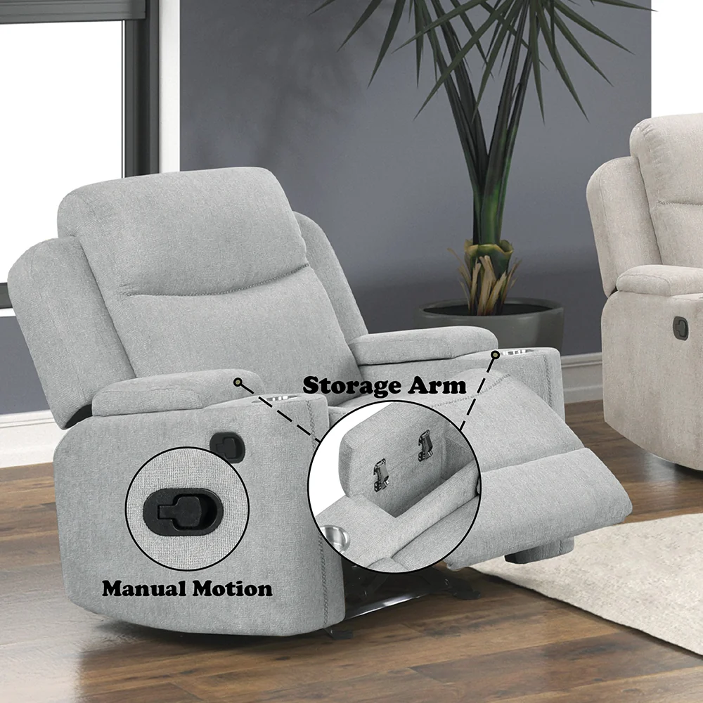 Motion Glider Recliner w/Storage Arm - Image 9